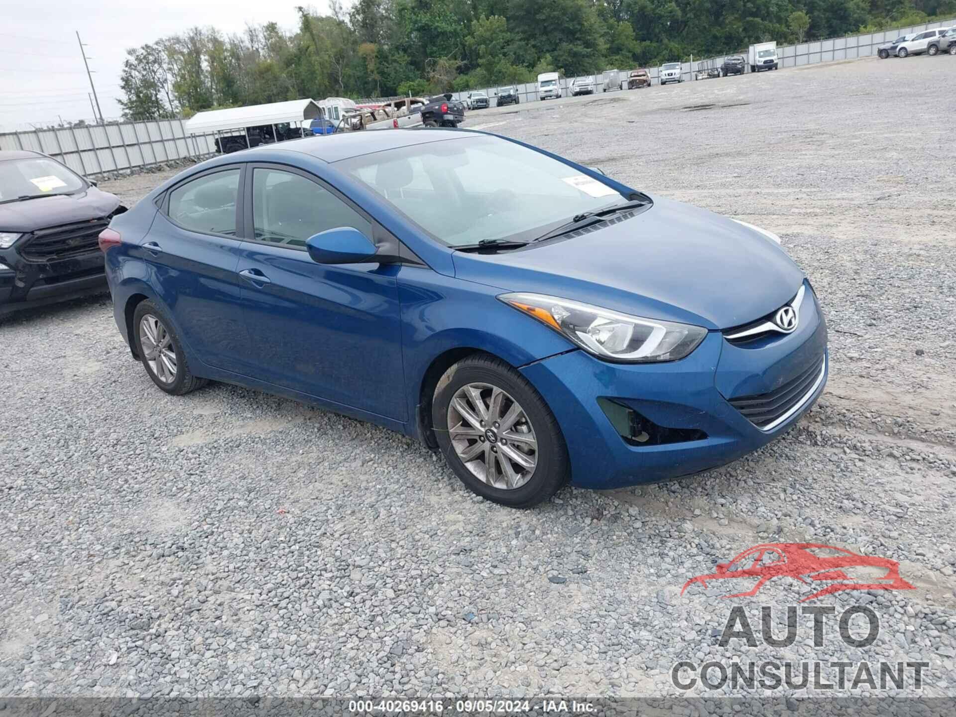 HYUNDAI ELANTRA 2016 - KMHDH4AE2GU476521