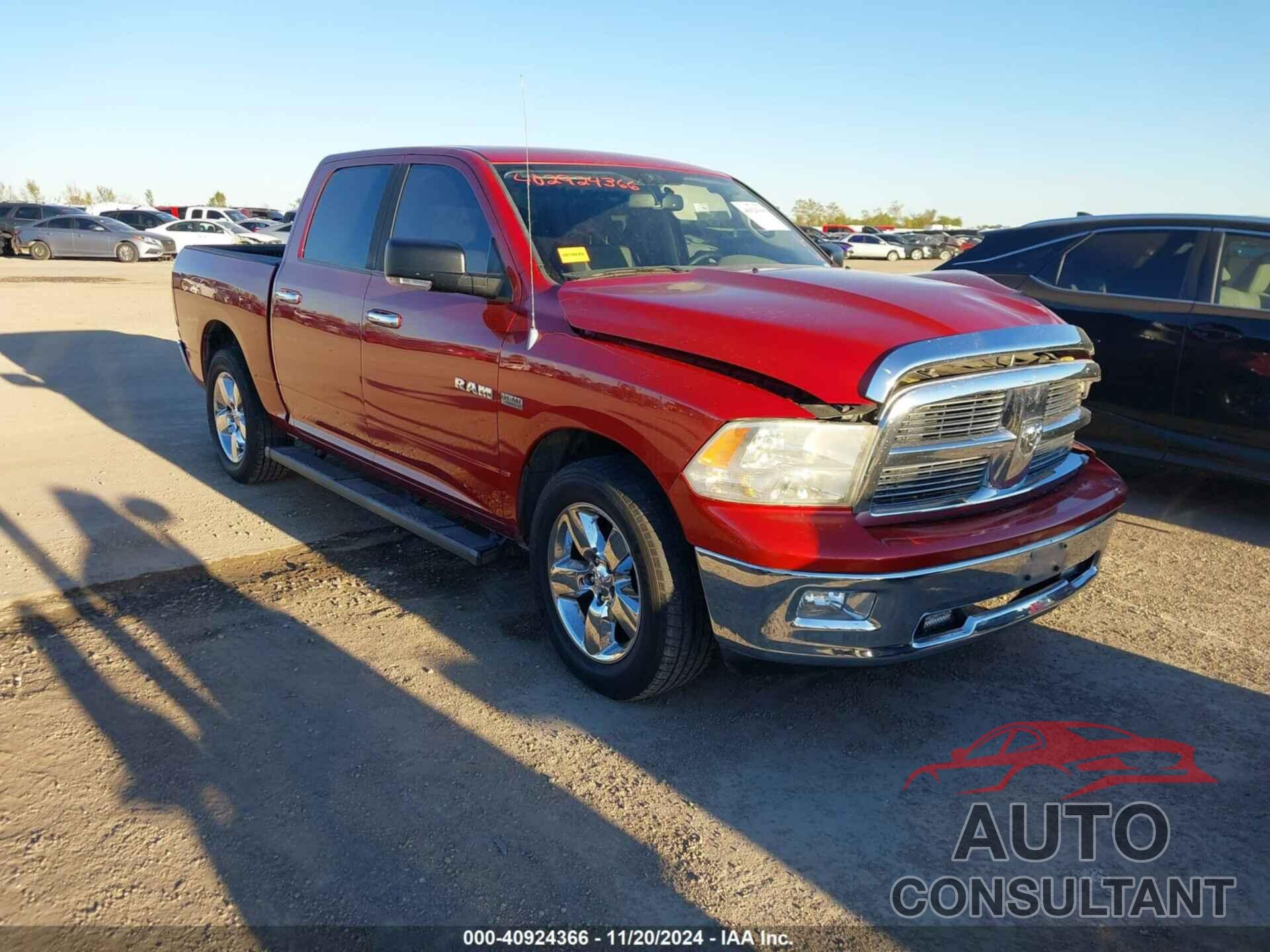 DODGE RAM 1500 2010 - 1D7RB1CT7AS250196