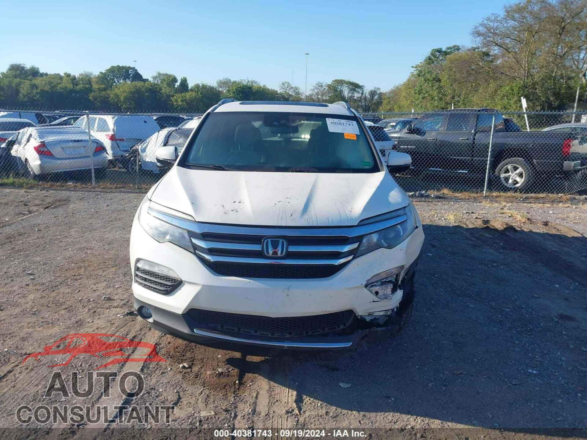 HONDA PILOT 2017 - 5FNYF6H97HB043223