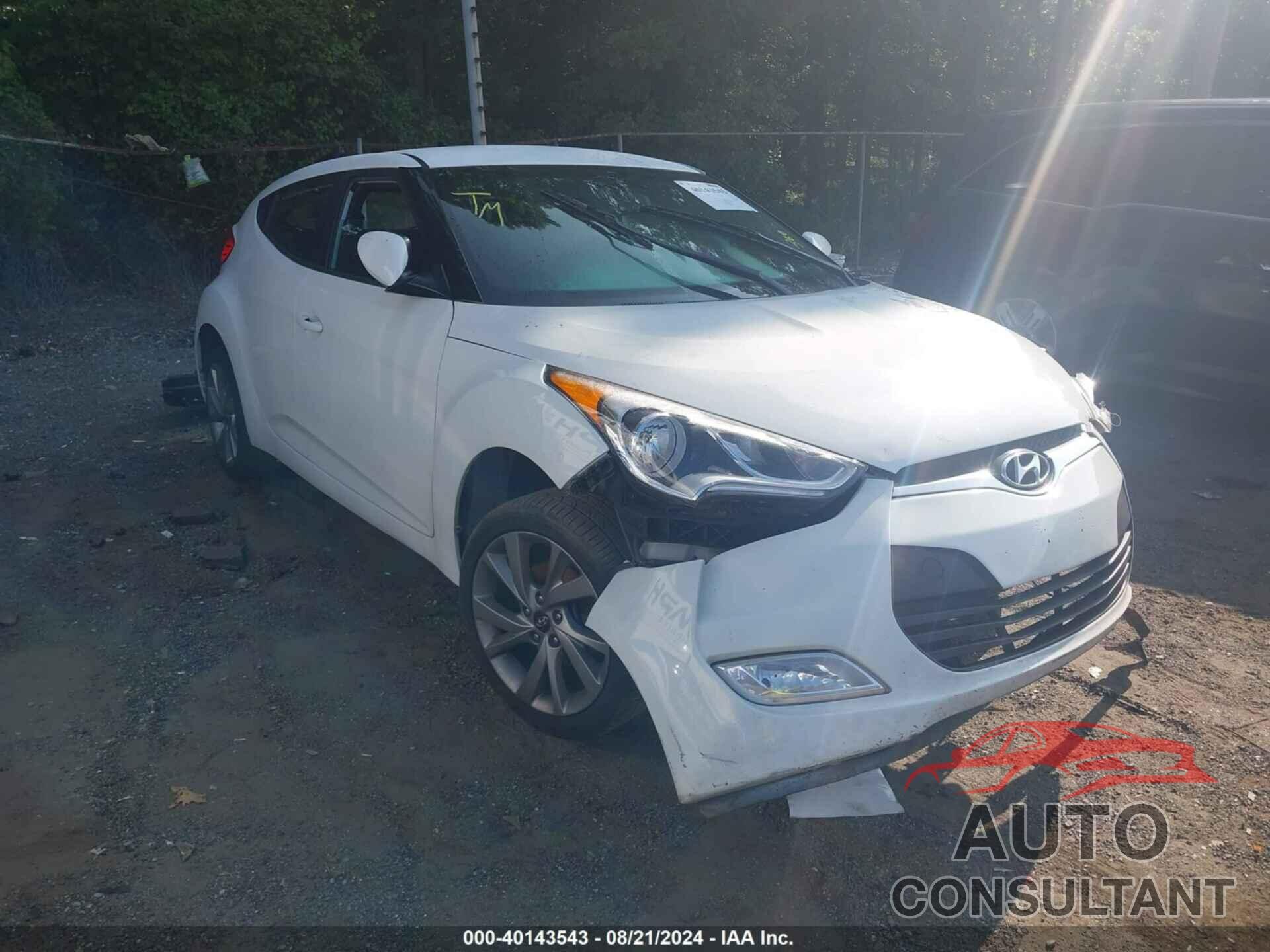 HYUNDAI VELOSTER 2017 - KMHTC6ADXHU310553