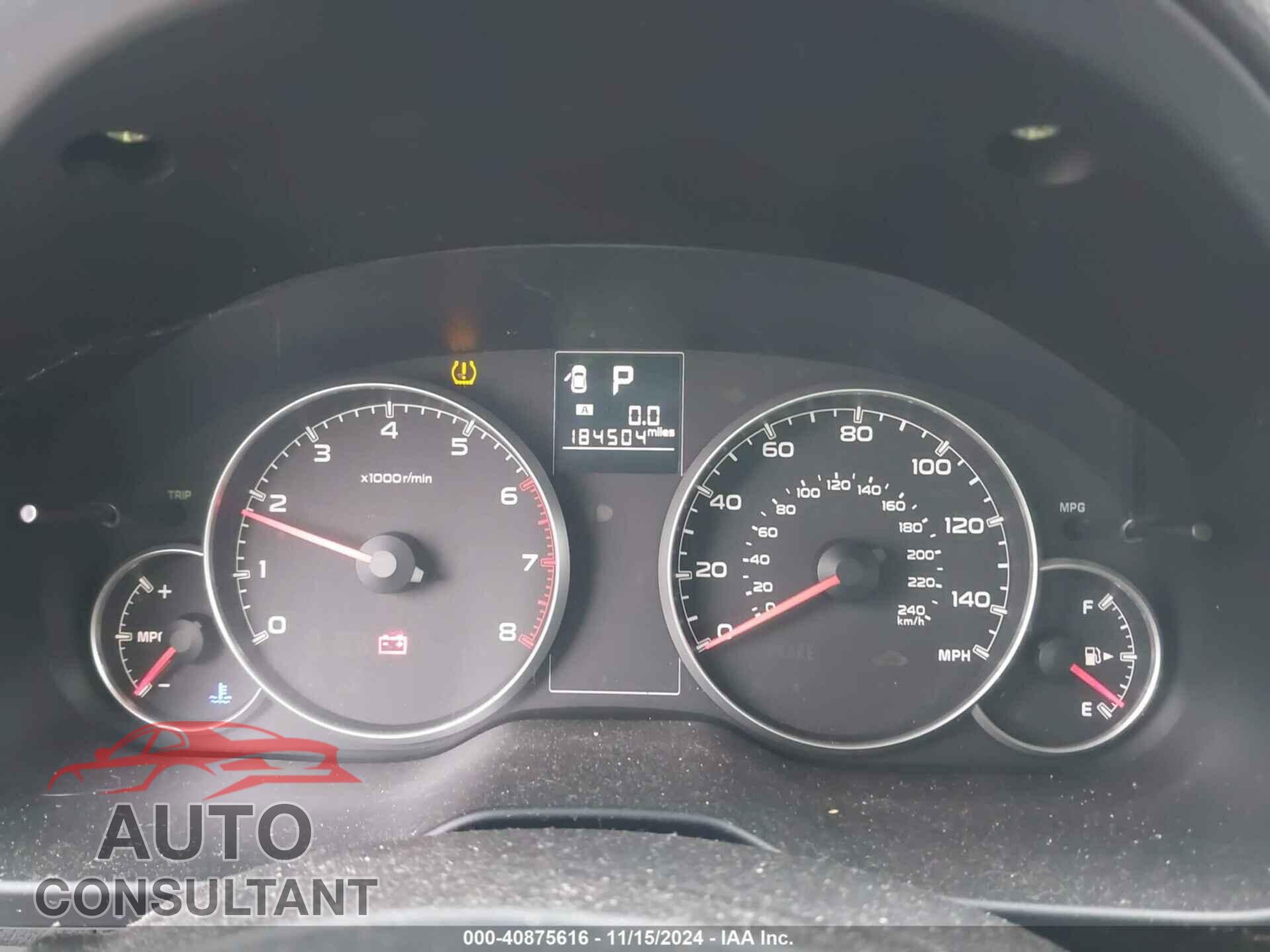 SUBARU OUTBACK 2013 - 4S4BRBAC7D3227706