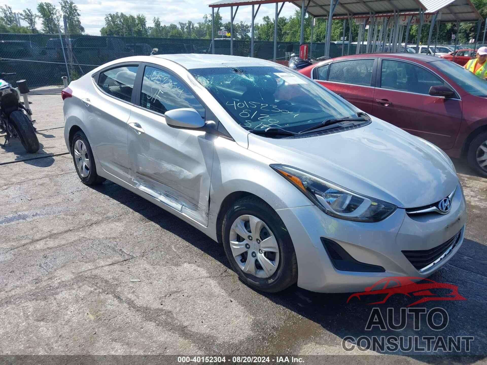 HYUNDAI ELANTRA 2016 - 5NPDH4AEXGH787256