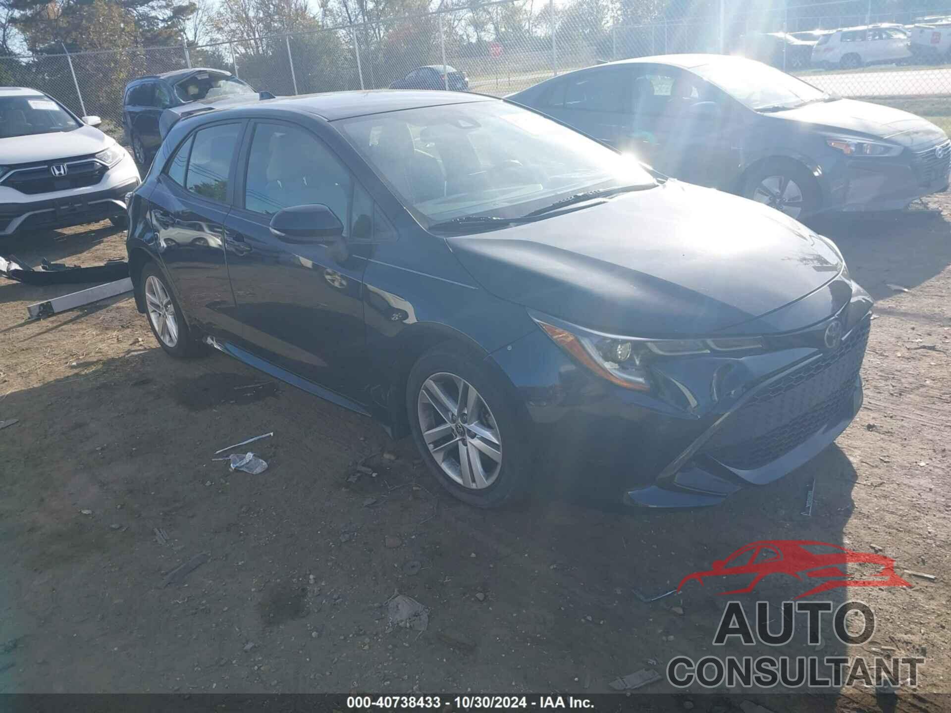TOYOTA COROLLA 2019 - JTNK4RBE8K3030483