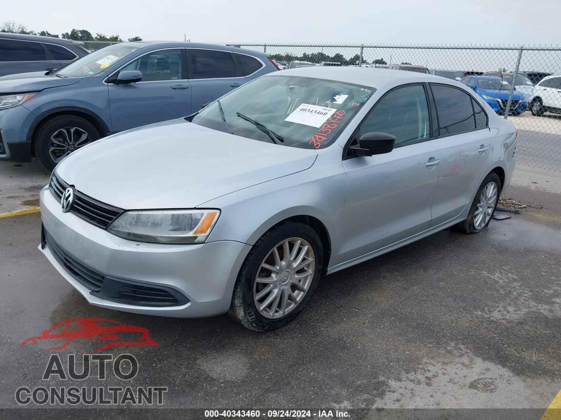 VOLKSWAGEN JETTA 2012 - 3VW1K7AJ5CM329807