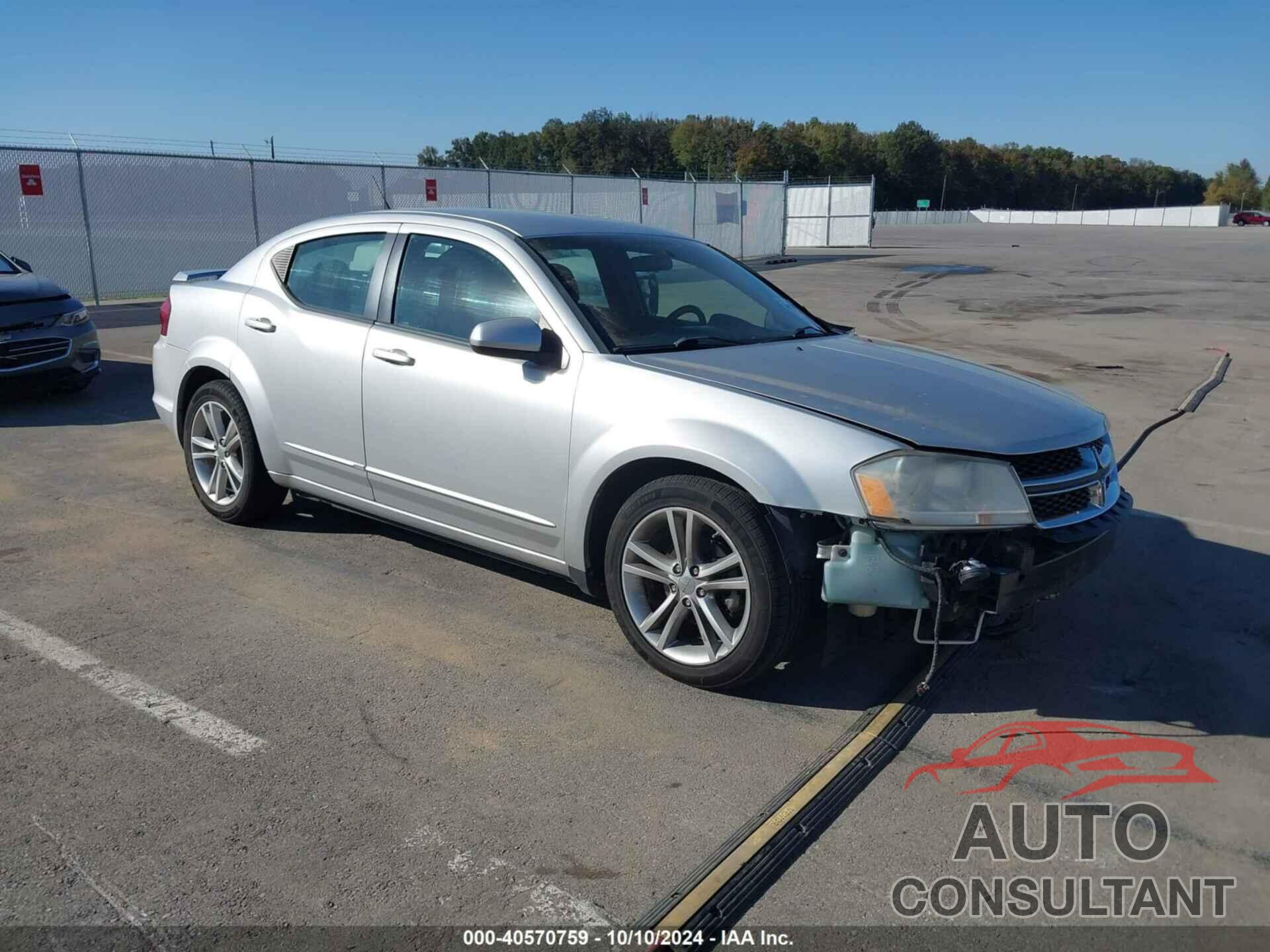 DODGE AVENGER 2011 - 1B3BD1FG2BN587641