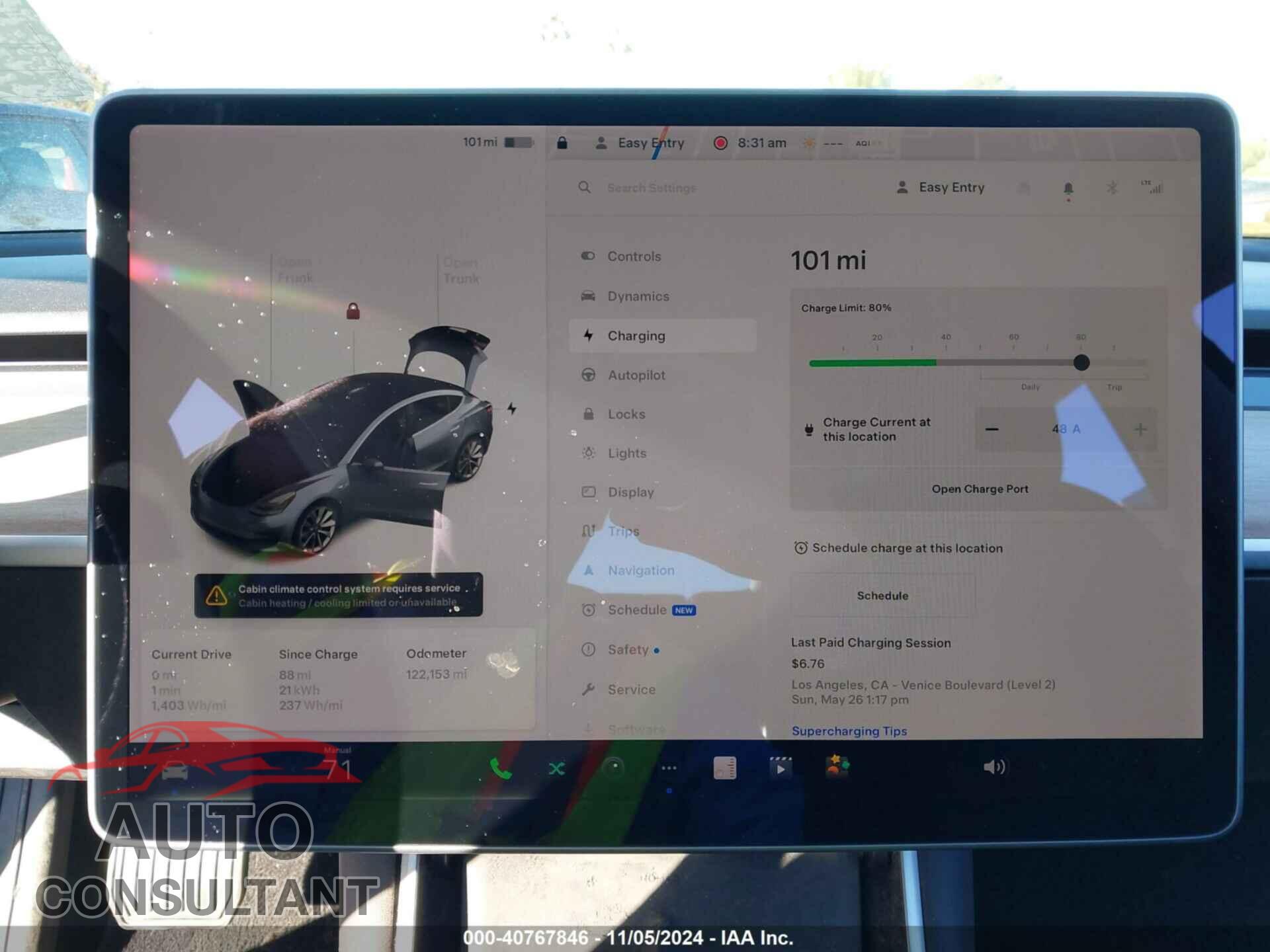 TESLA MODEL 3 2018 - 5YJ3E1EAXJF044208