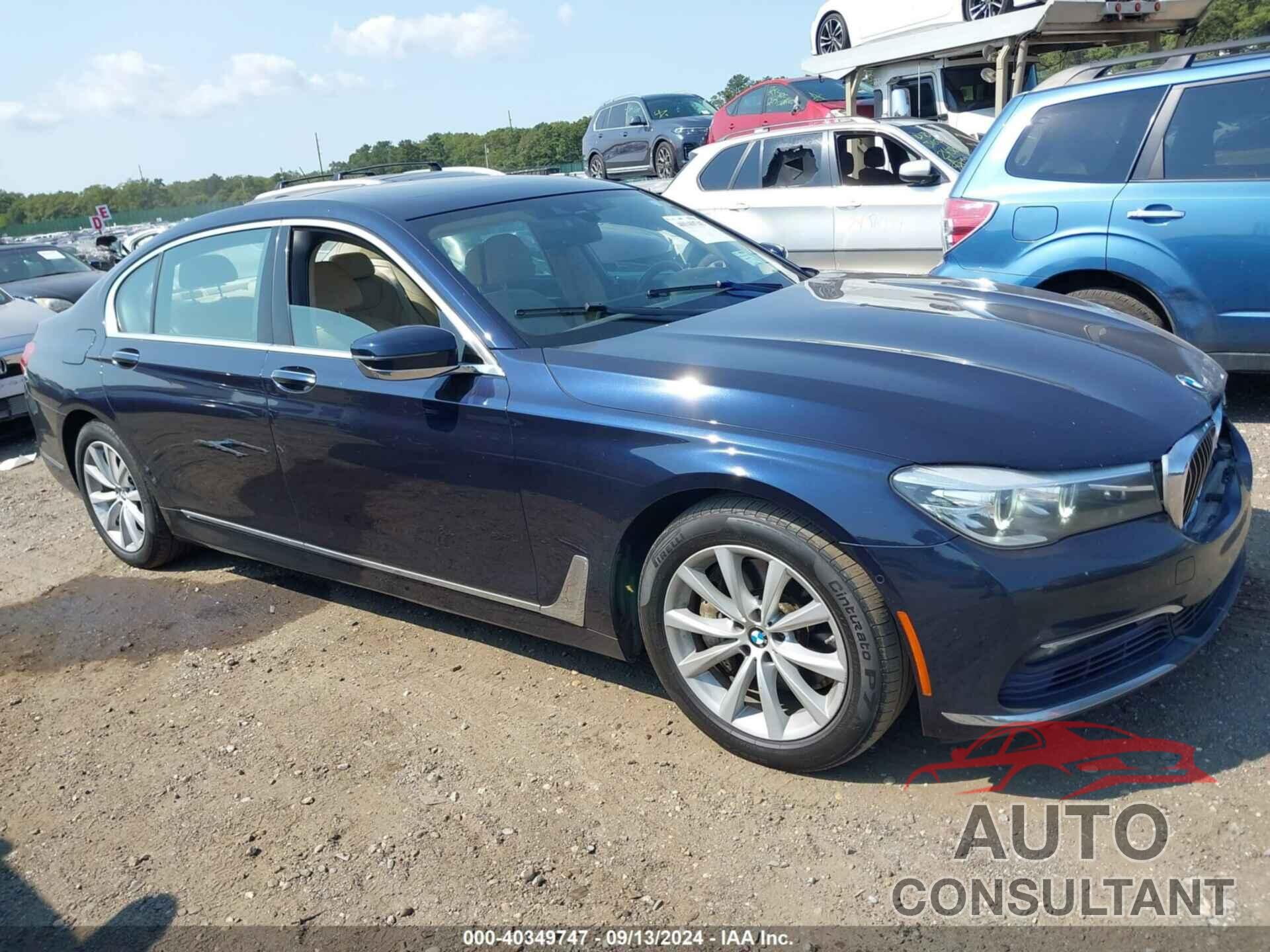 BMW 740I 2016 - WBA7E2C50GG548369