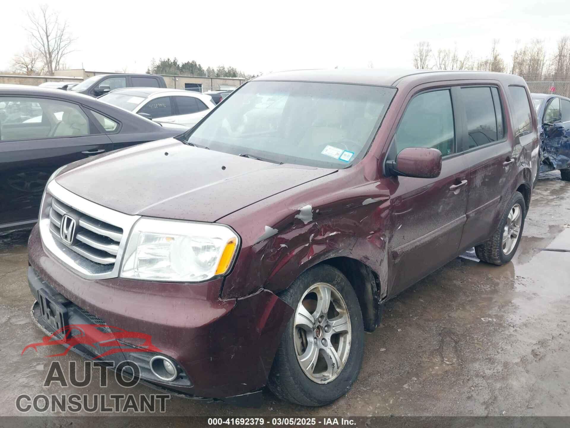 HONDA PILOT 2012 - 5FNYF4H47CB049685