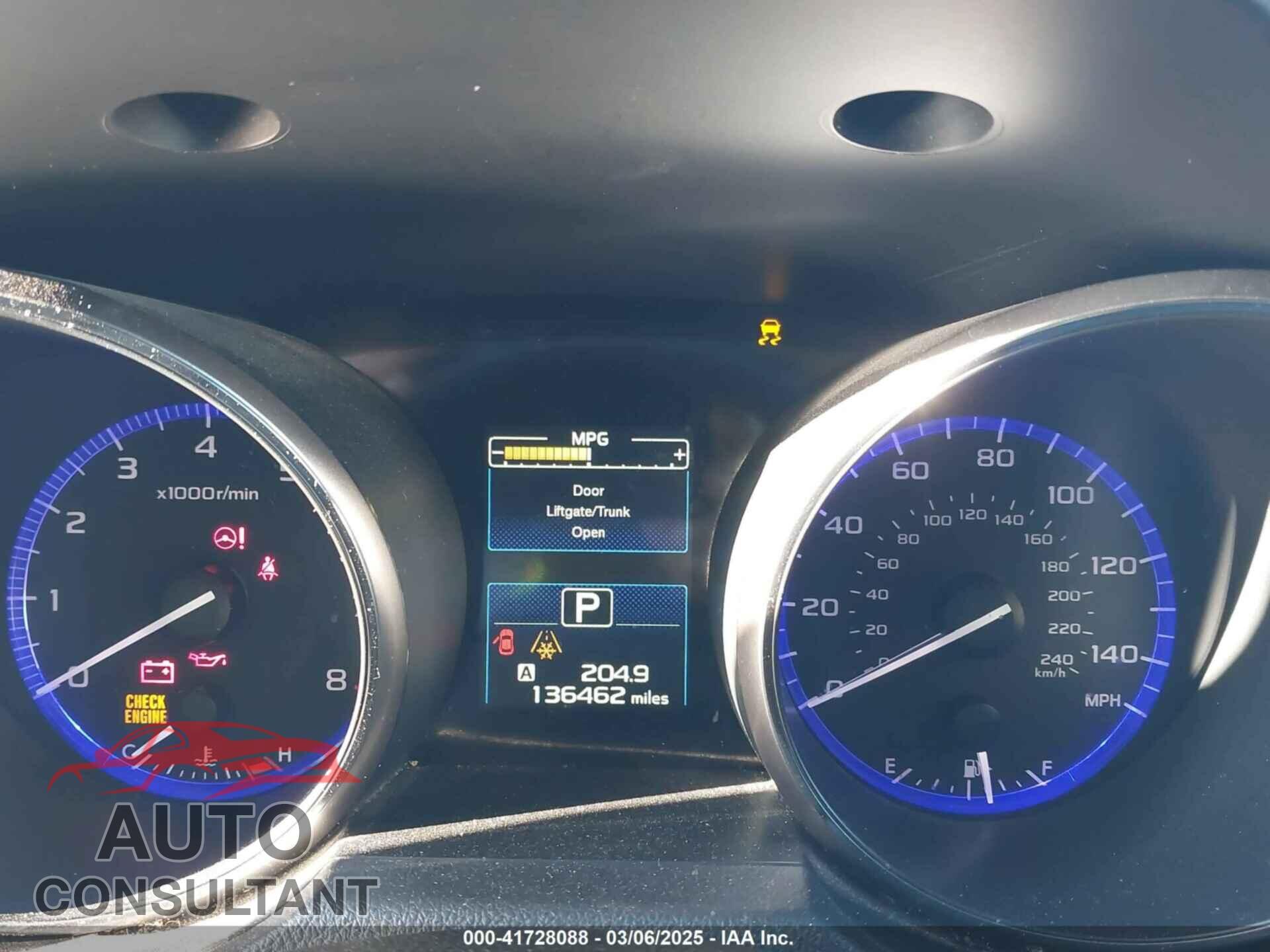 SUBARU OUTBACK 2015 - 4S4BSBCC7F3221845