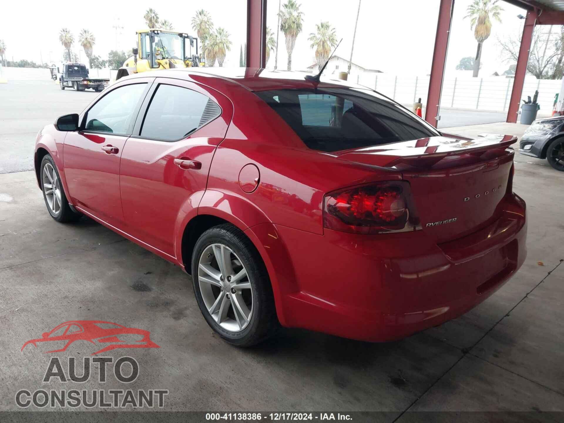 DODGE AVENGER 2011 - 1B3BD1FG2BN509490
