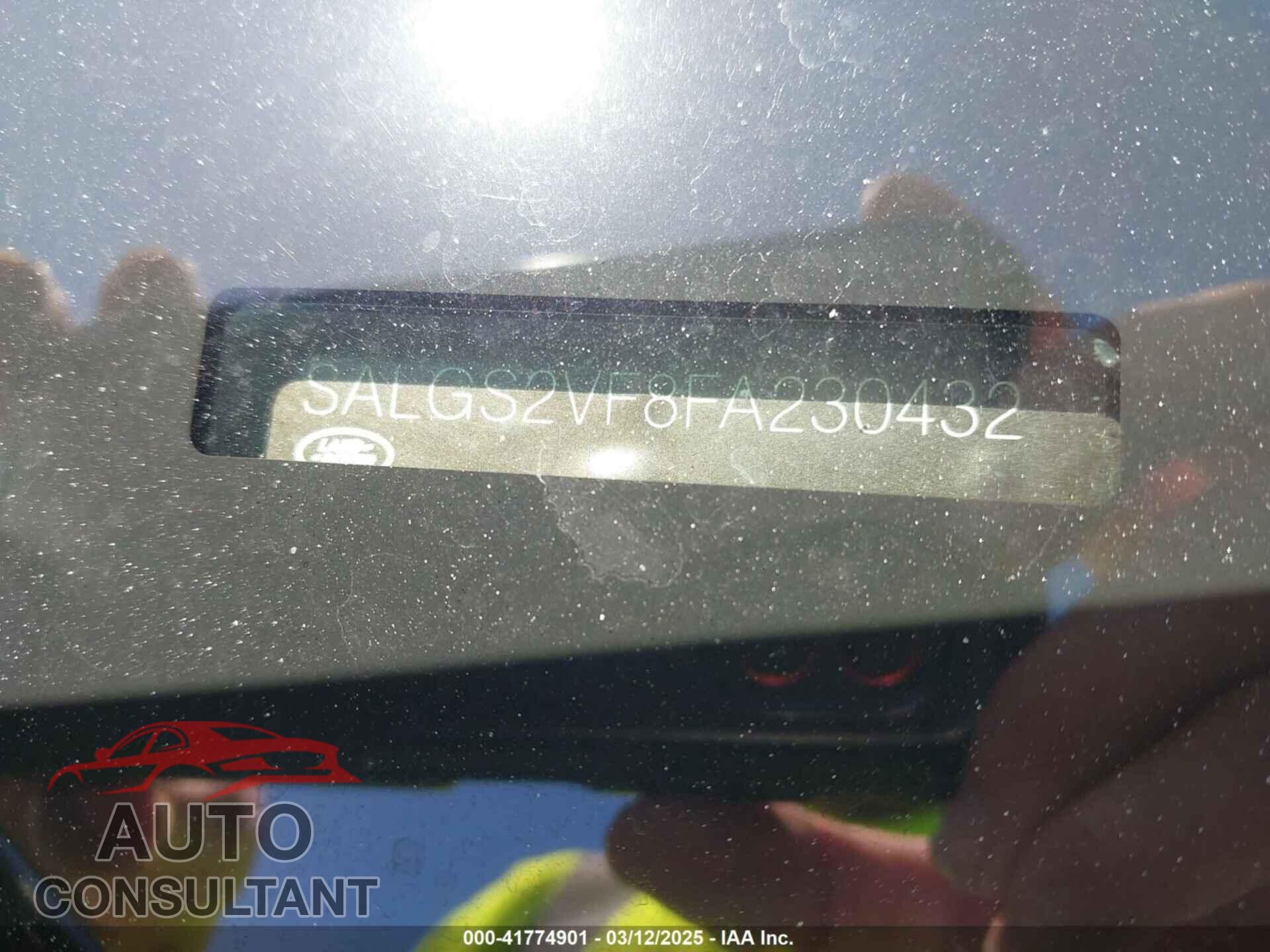 LAND ROVER RANGE ROVER 2015 - SALGS2VF8FA230432