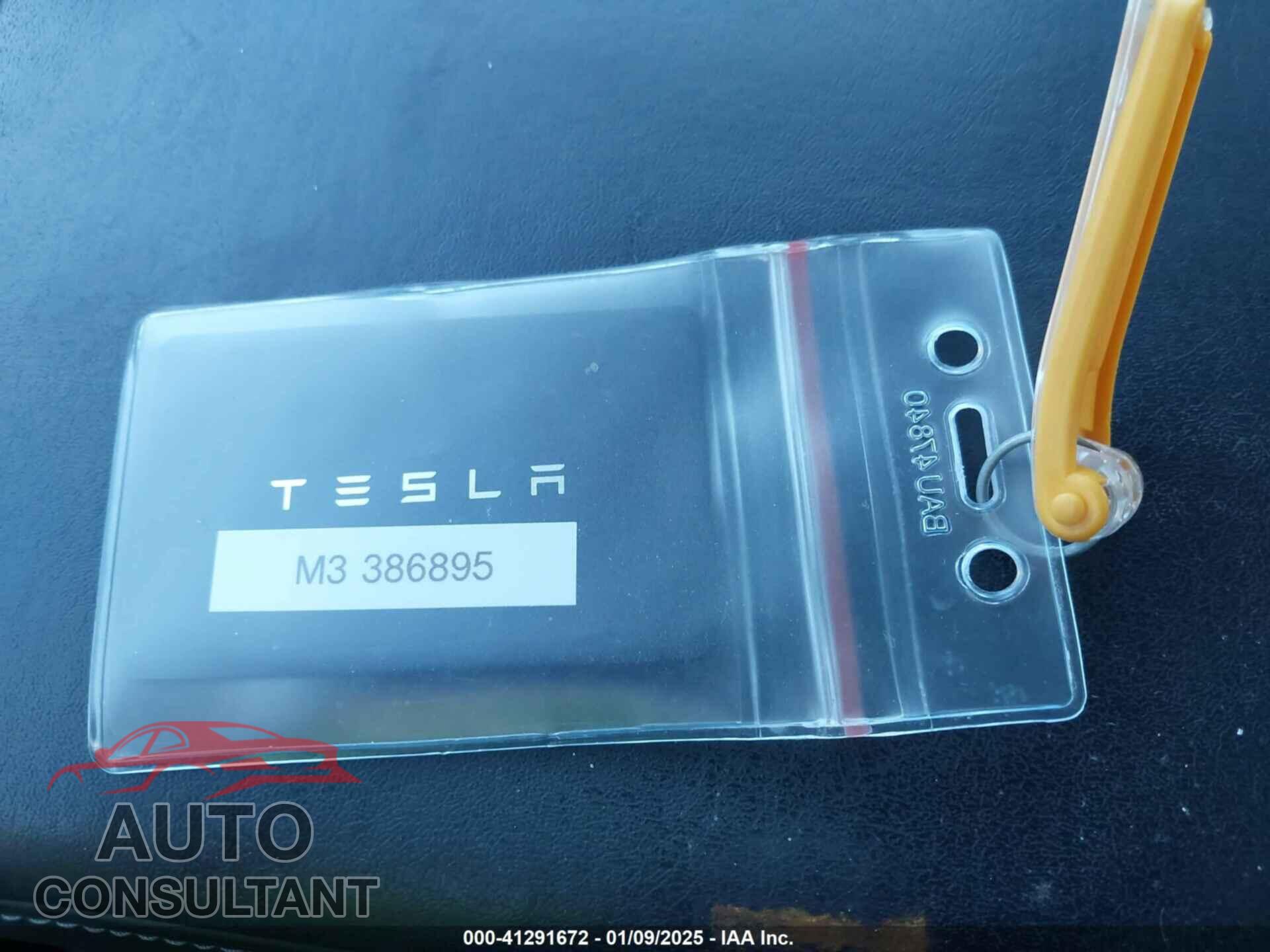 TESLA MODEL 3 2019 - 5YJ3E1EB8KF386895