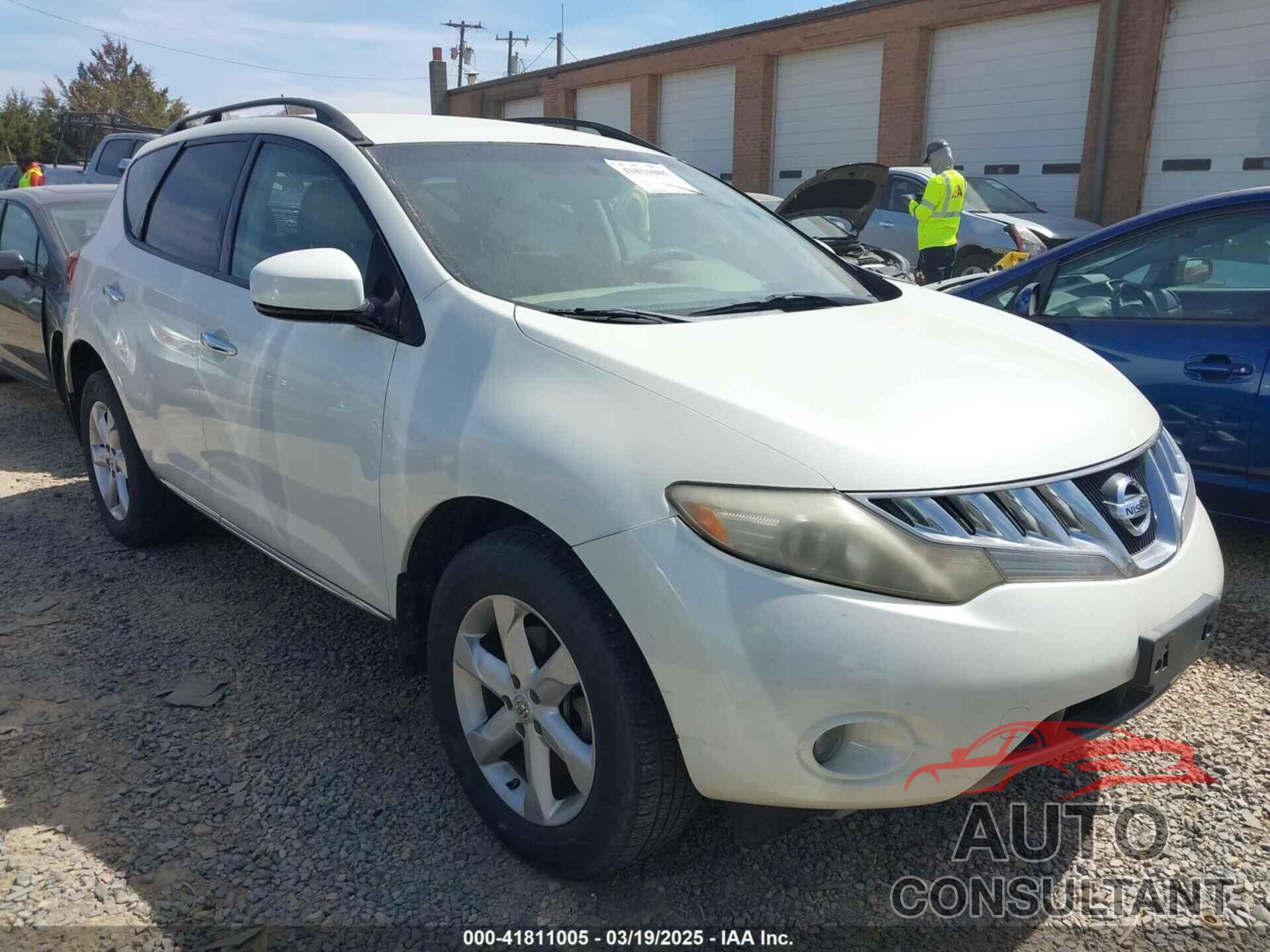 NISSAN MURANO 2009 - JN8AZ18U69W021327