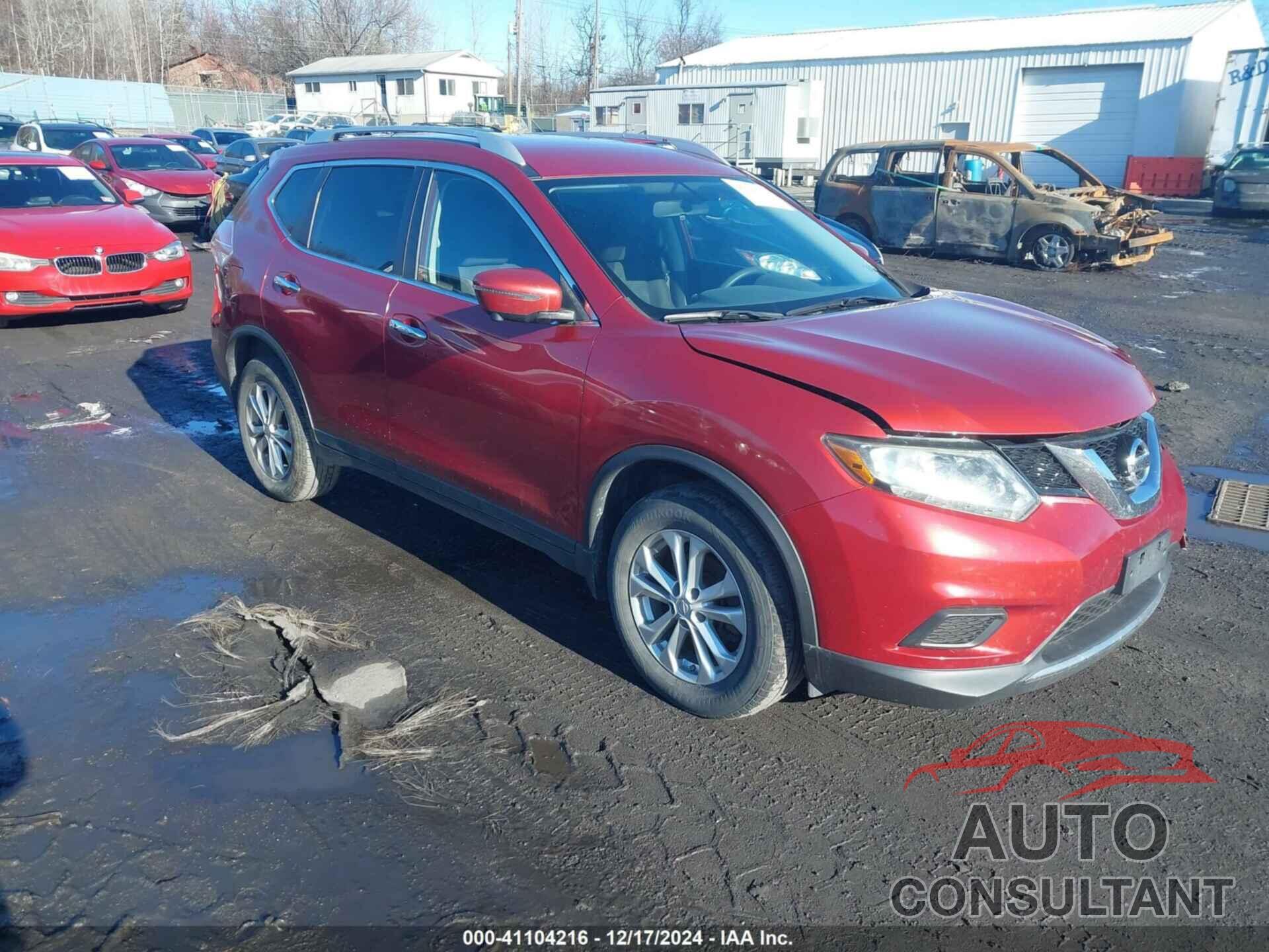 NISSAN ROGUE 2016 - KNMAT2MV0GP601004