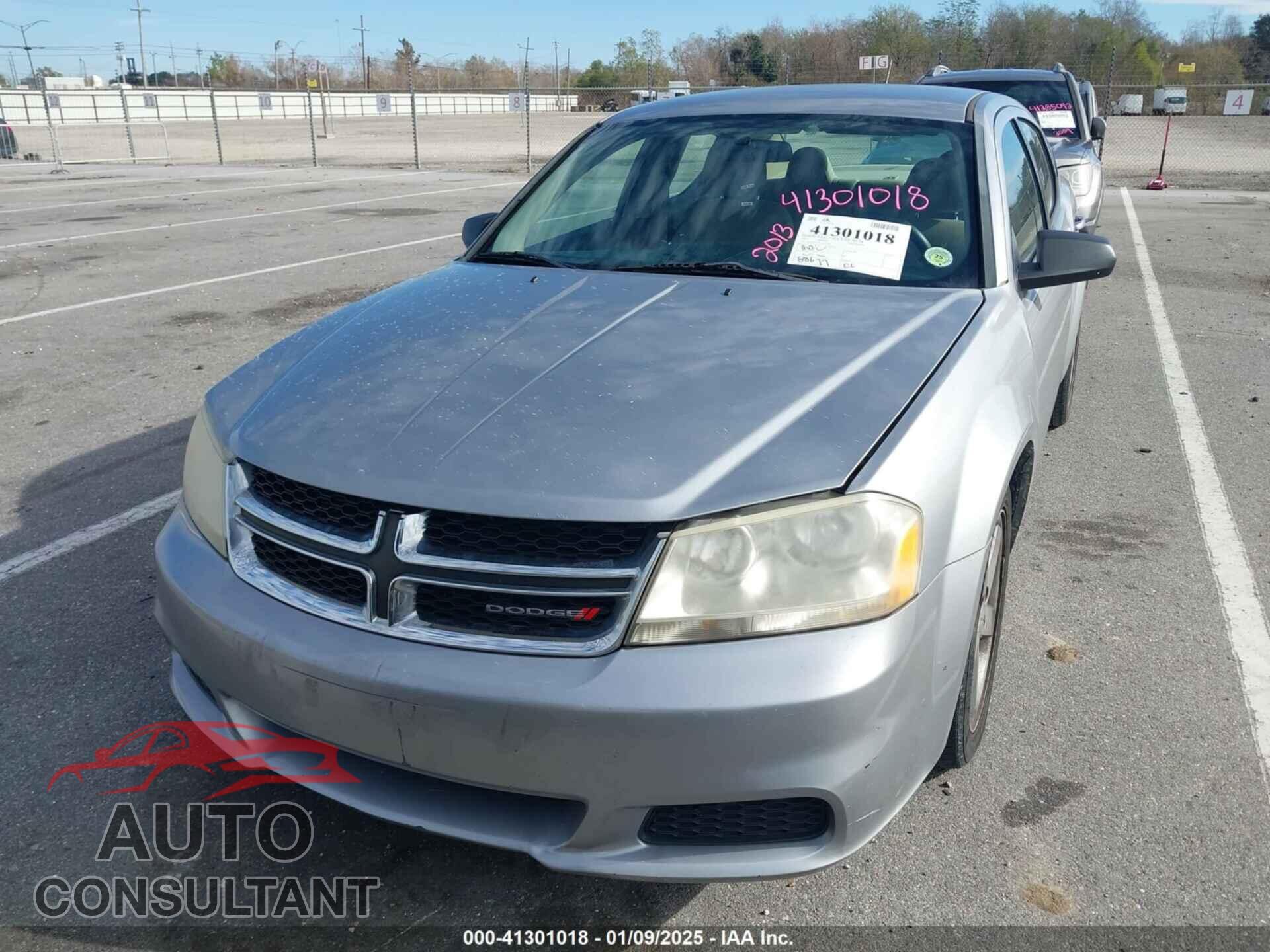 DODGE AVENGER 2013 - 1C3CDZAB8DN657695