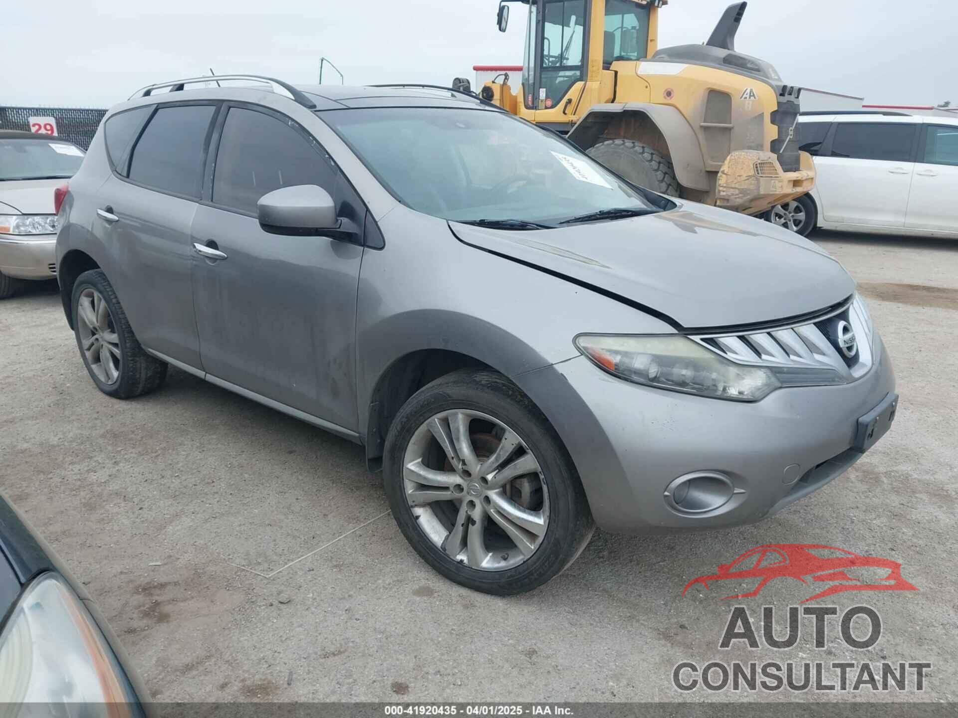 NISSAN MURANO 2010 - JN8AZ1MW2AW102126