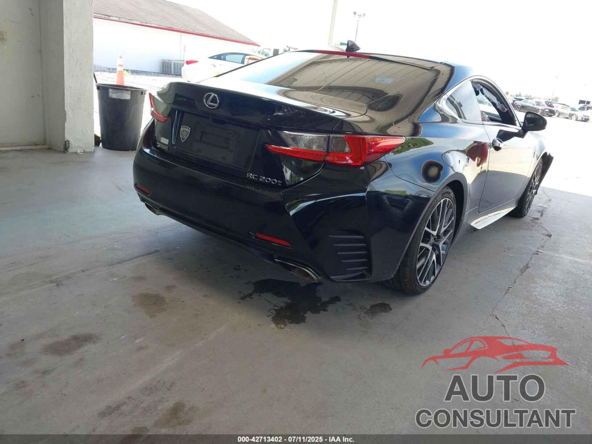 LEXUS RC 200T 2016 - JTHHA5BCXG5000586