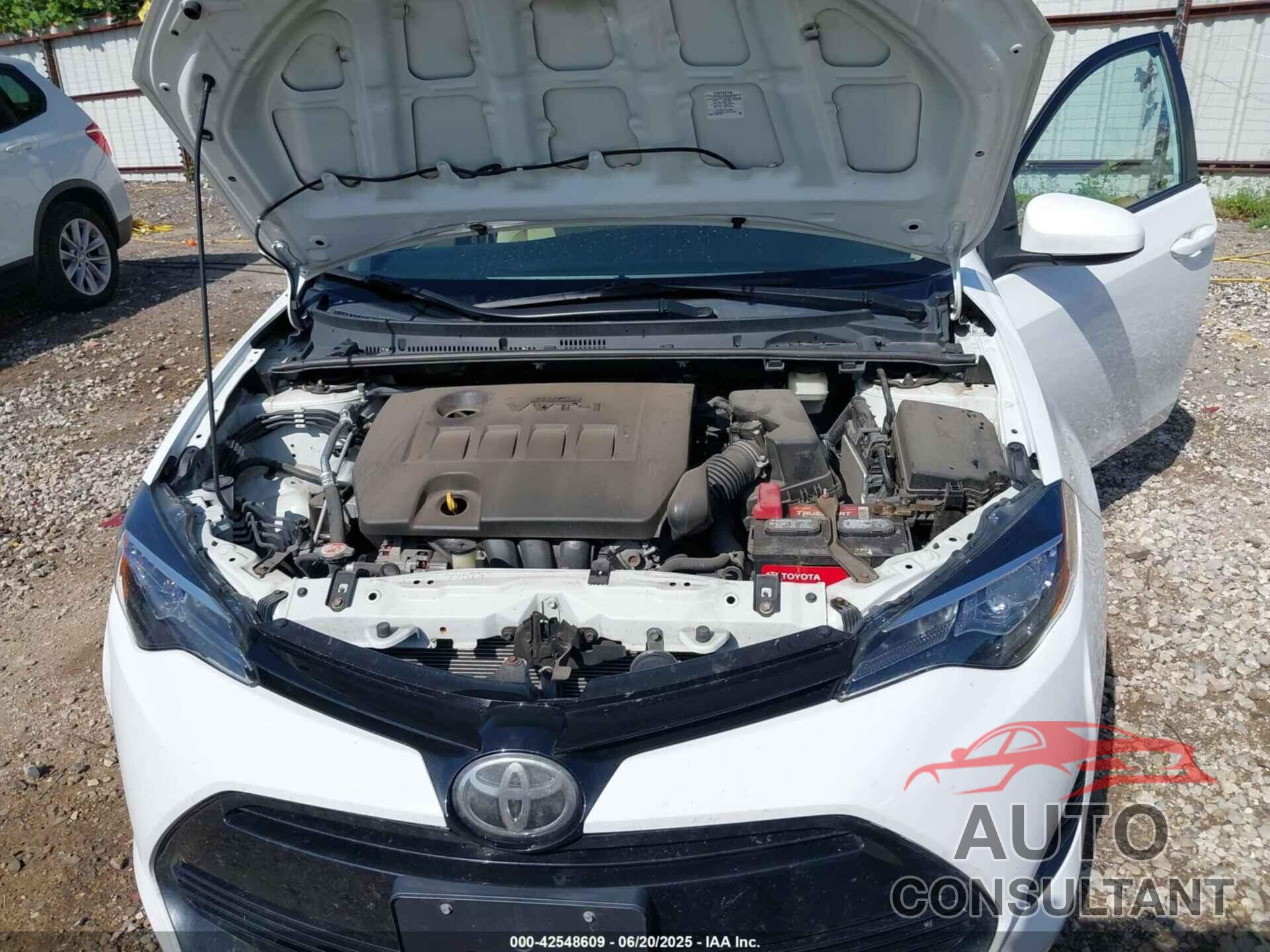 TOYOTA COROLLA 2017 - 2T1BURHEXHC946867