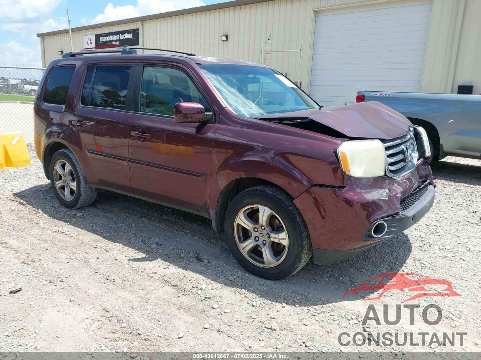HONDA PILOT 2012 - 5FNYF3H44CB012023