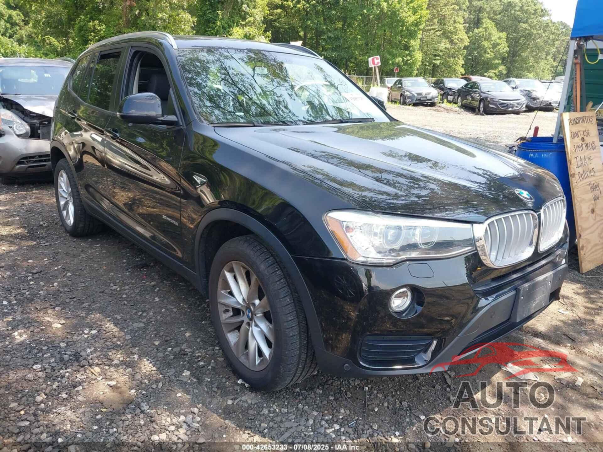 BMW X3 2017 - 5UXWZ7C30H0X43069