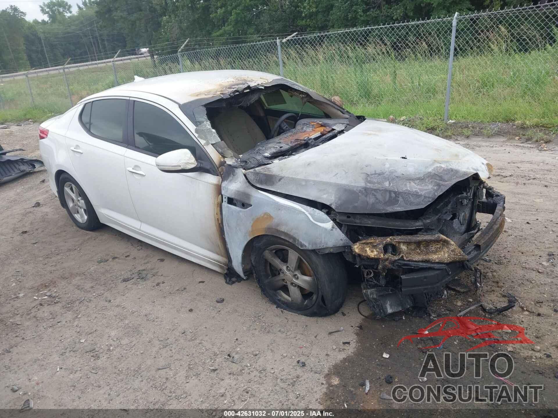 KIA OPTIMA 2015 - KNAGM4A74F5661285