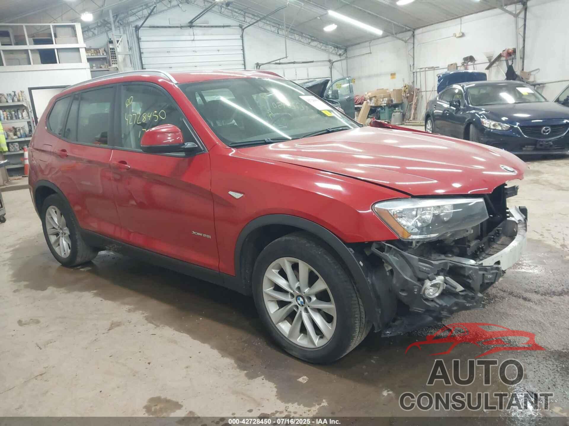 BMW X3 2017 - 5UXWX9C39H0T23411