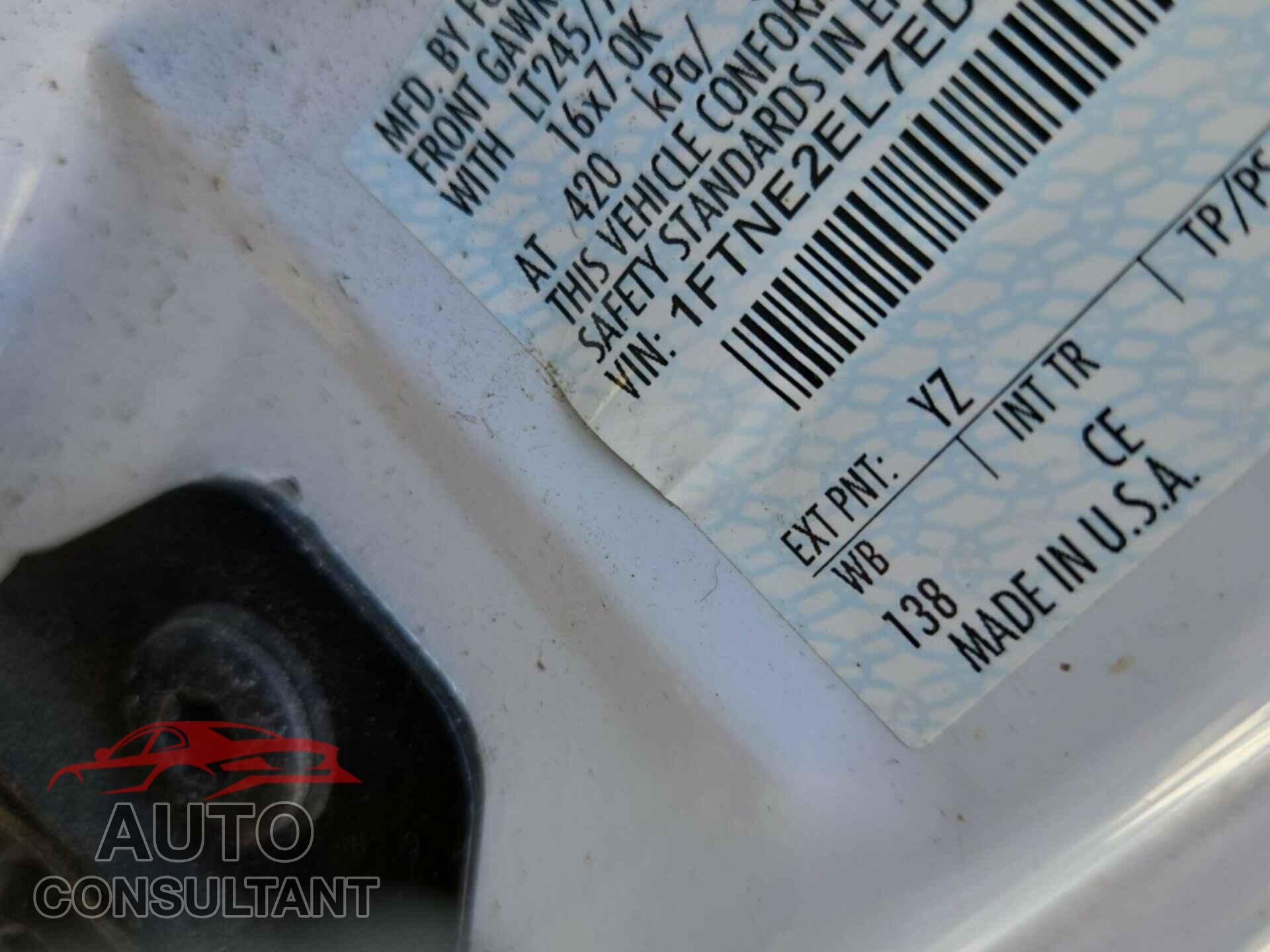 FORD ECONOLINE 2014 - 1FTNE2EL7EDB13739