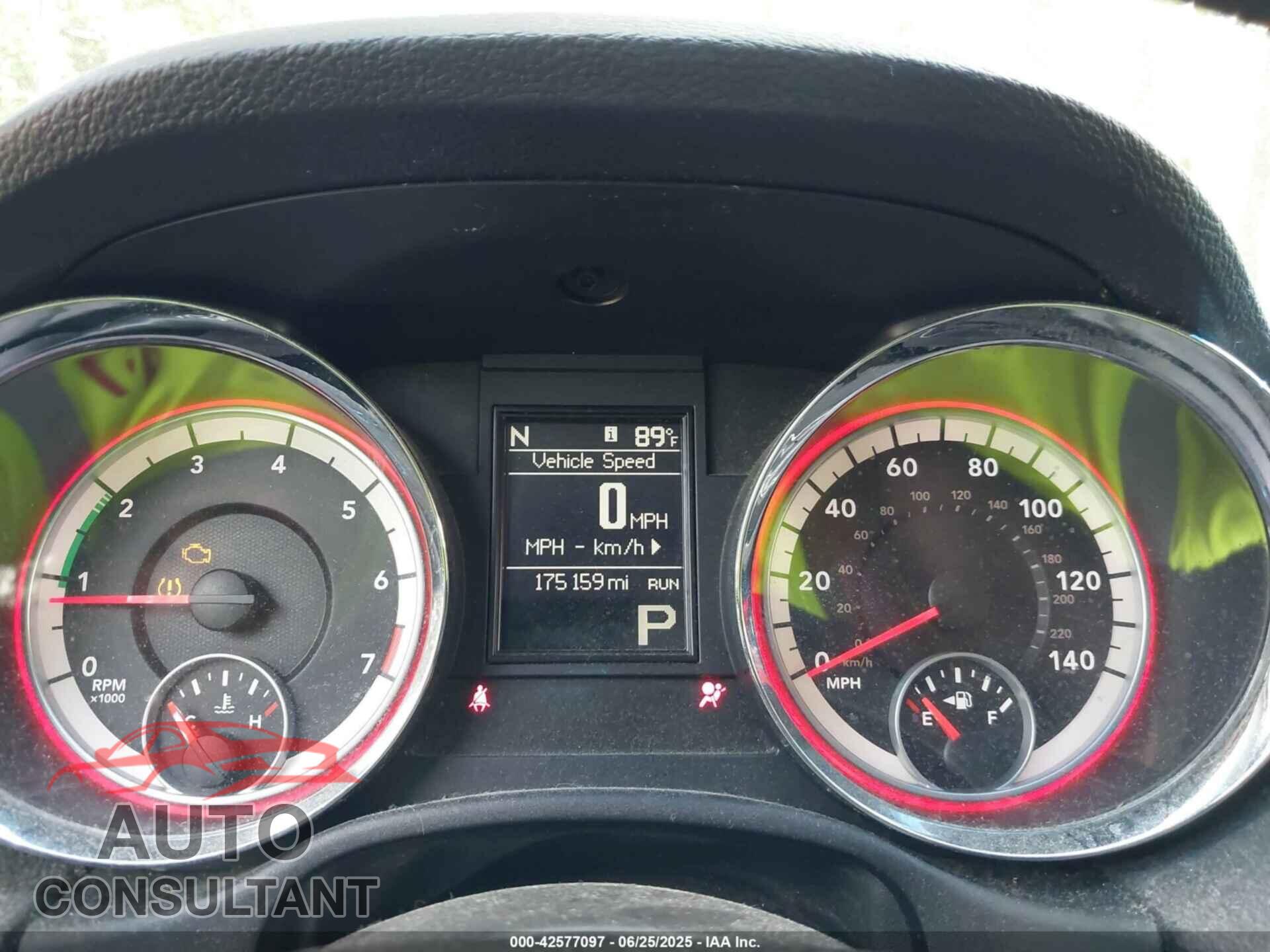 DODGE DURANGO 2012 - 1C4RDHAG1CC169789
