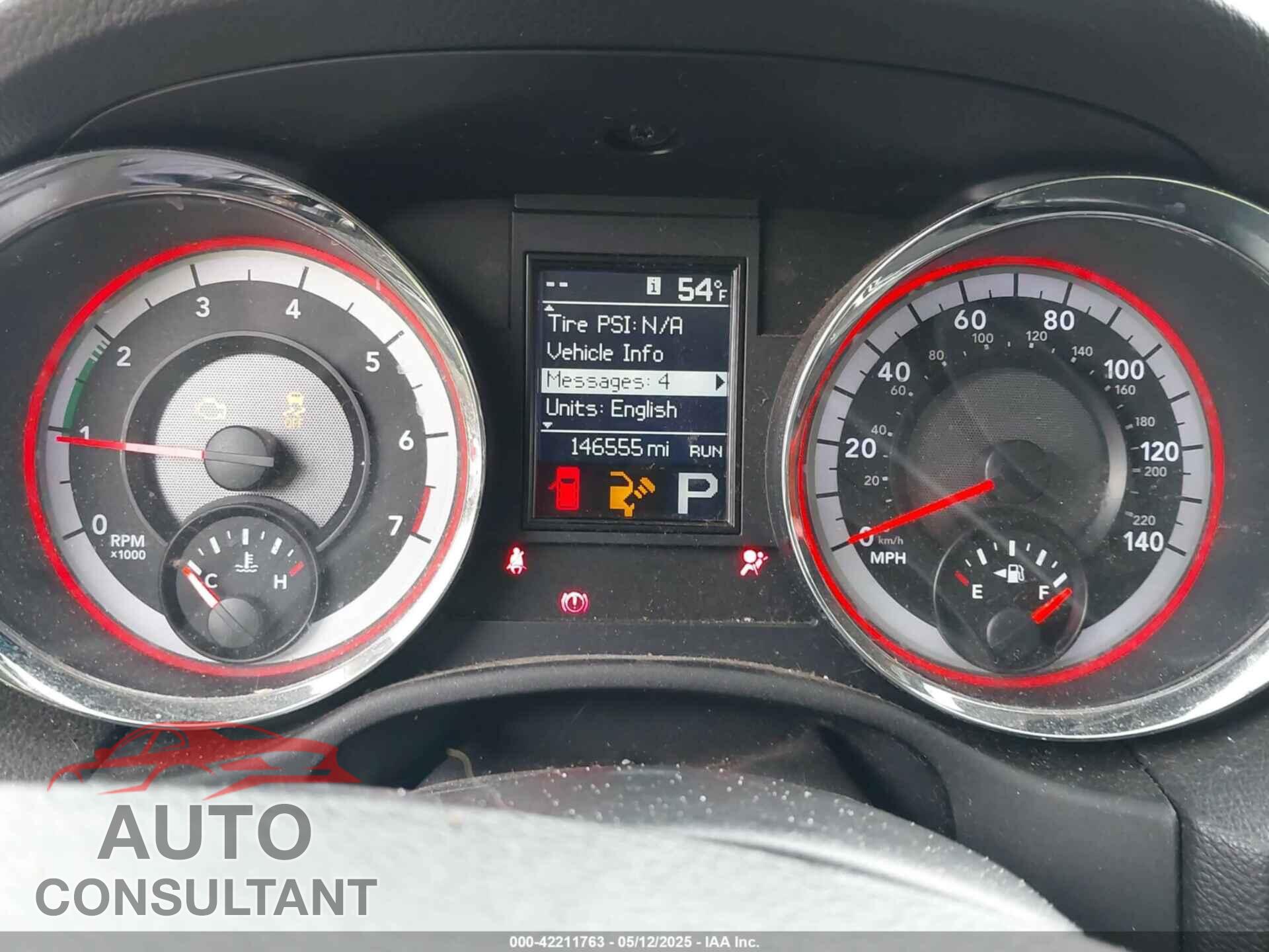 DODGE DURANGO 2012 - 1C4SDJET8CC116894