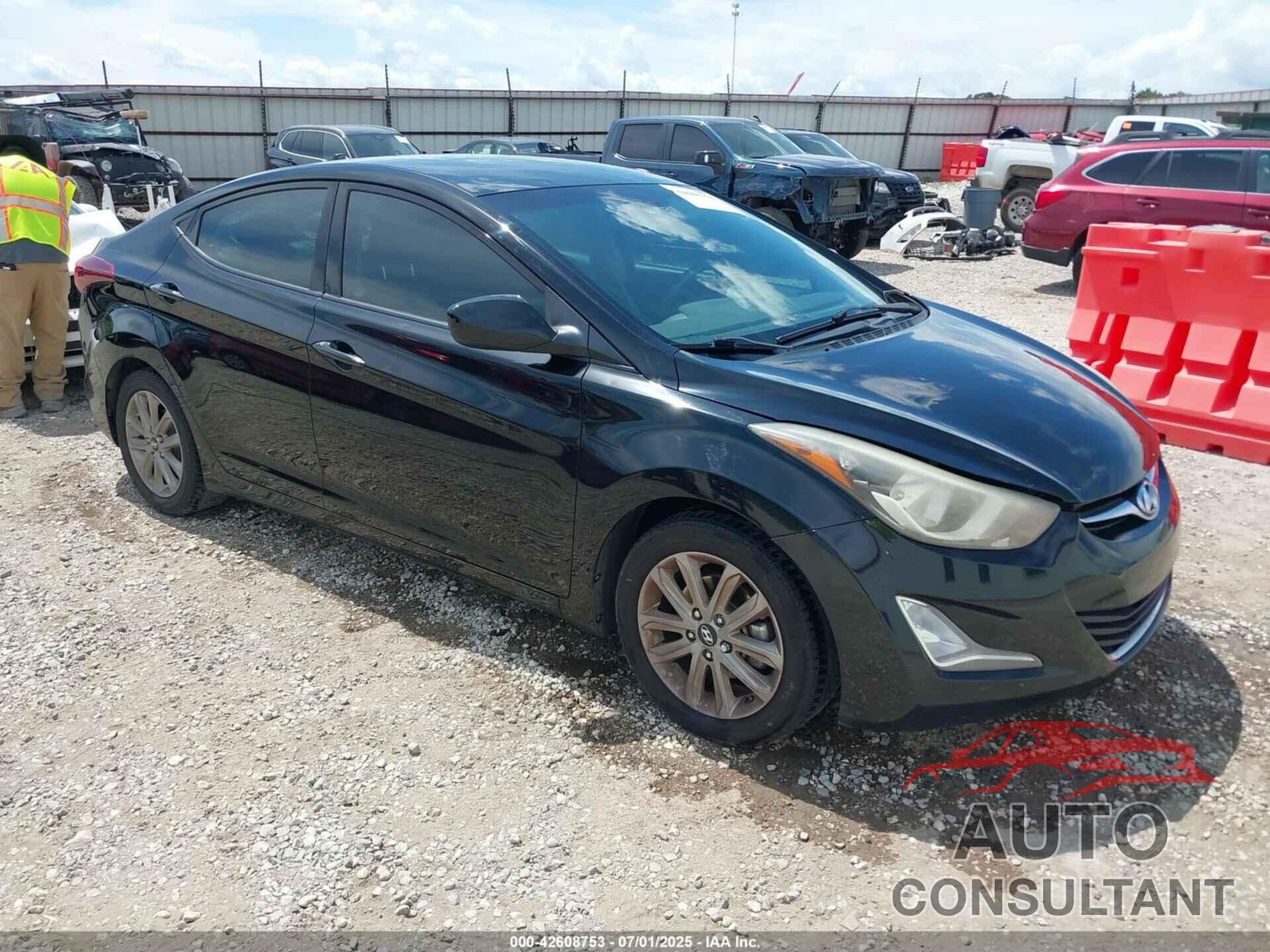 HYUNDAI ELANTRA 2014 - KMHDH4AE9EU074654