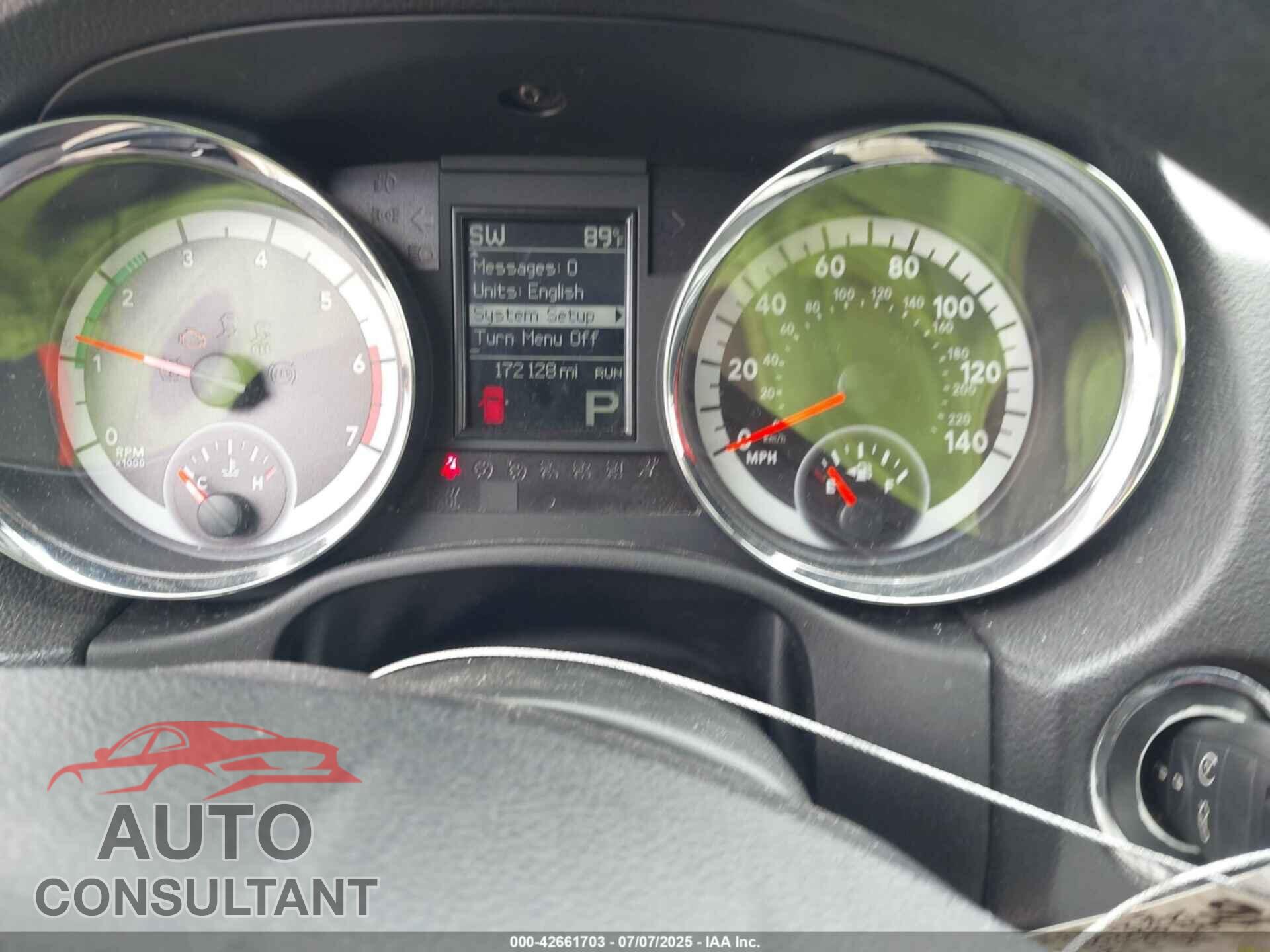 DODGE DURANGO 2011 - 1D4RE2GG9BC707433
