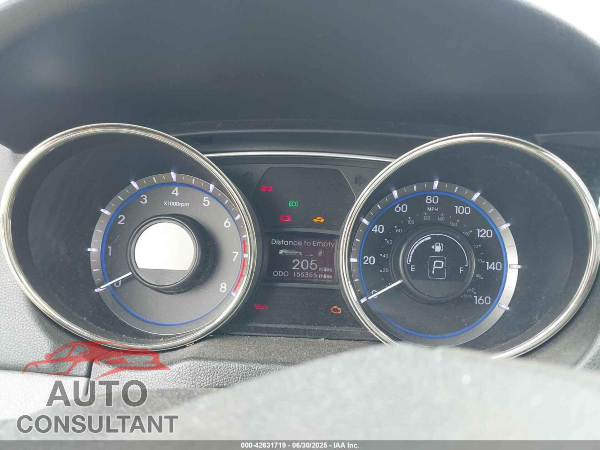 HYUNDAI SONATA 2013 - 5NPEC4AC8DH675813