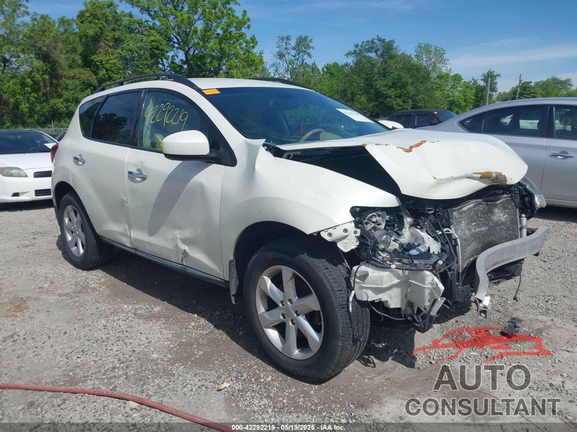 NISSAN MURANO 2009 - JN8AZ18W89W139901