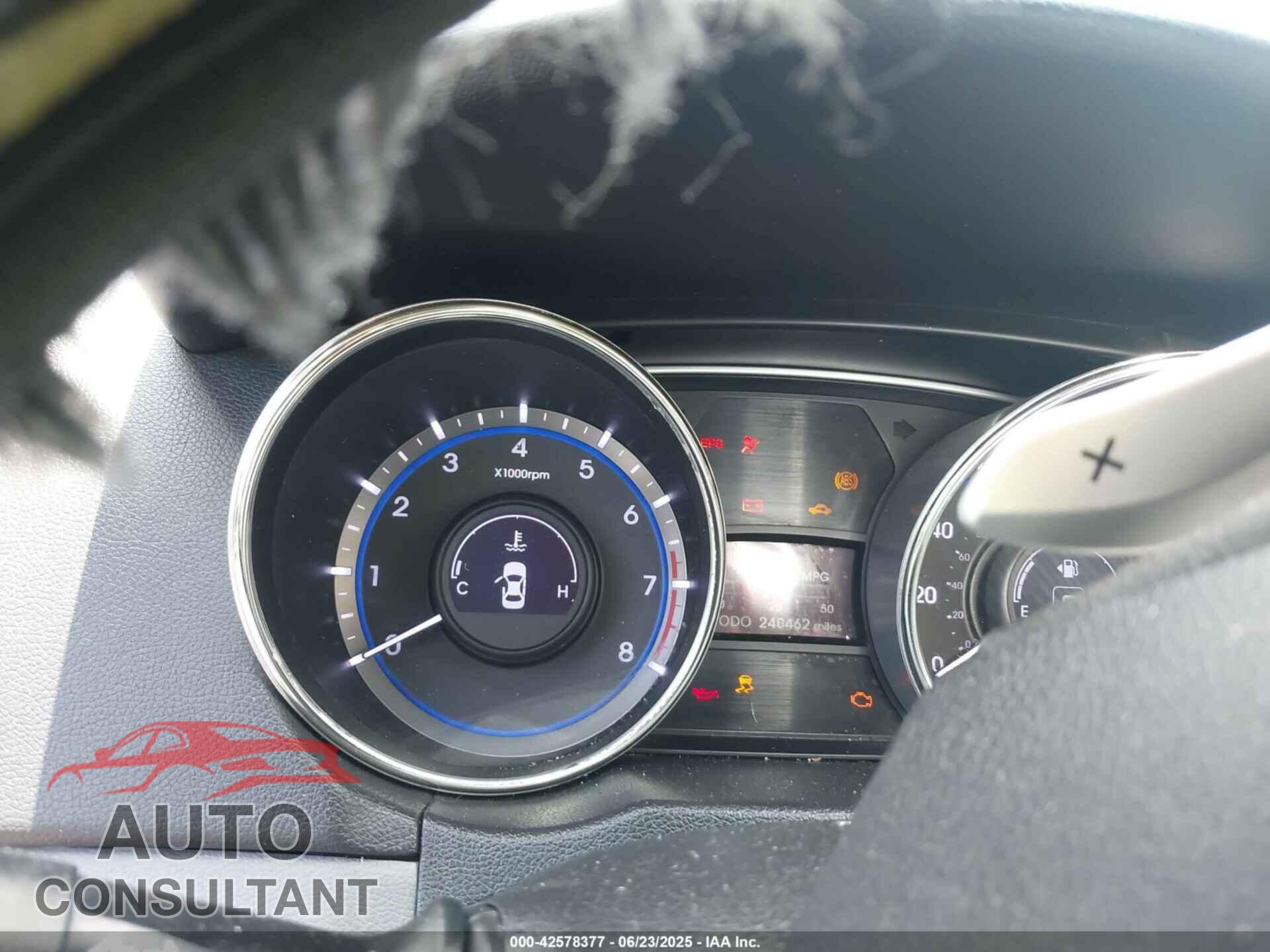 HYUNDAI SONATA 2012 - 5NPEC4AC6CH329192