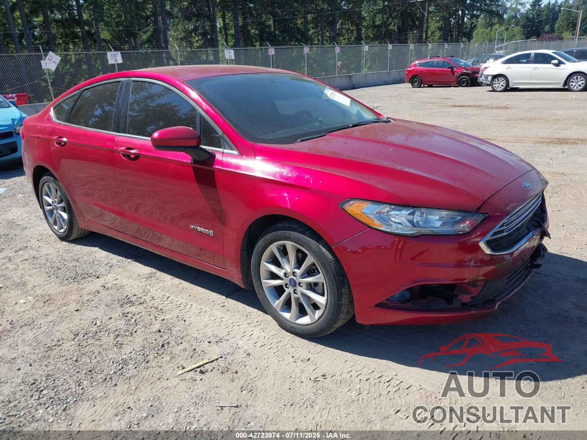 FORD FUSION HYBRID 2017 - 3FA6P0LU9HR386343