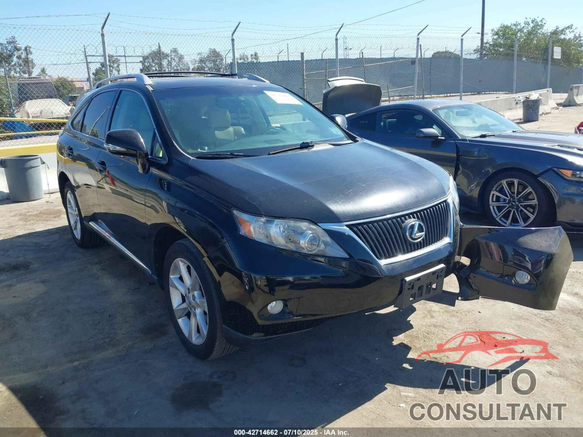 LEXUS RX 350 2010 - 2T2ZK1BA2AC025840