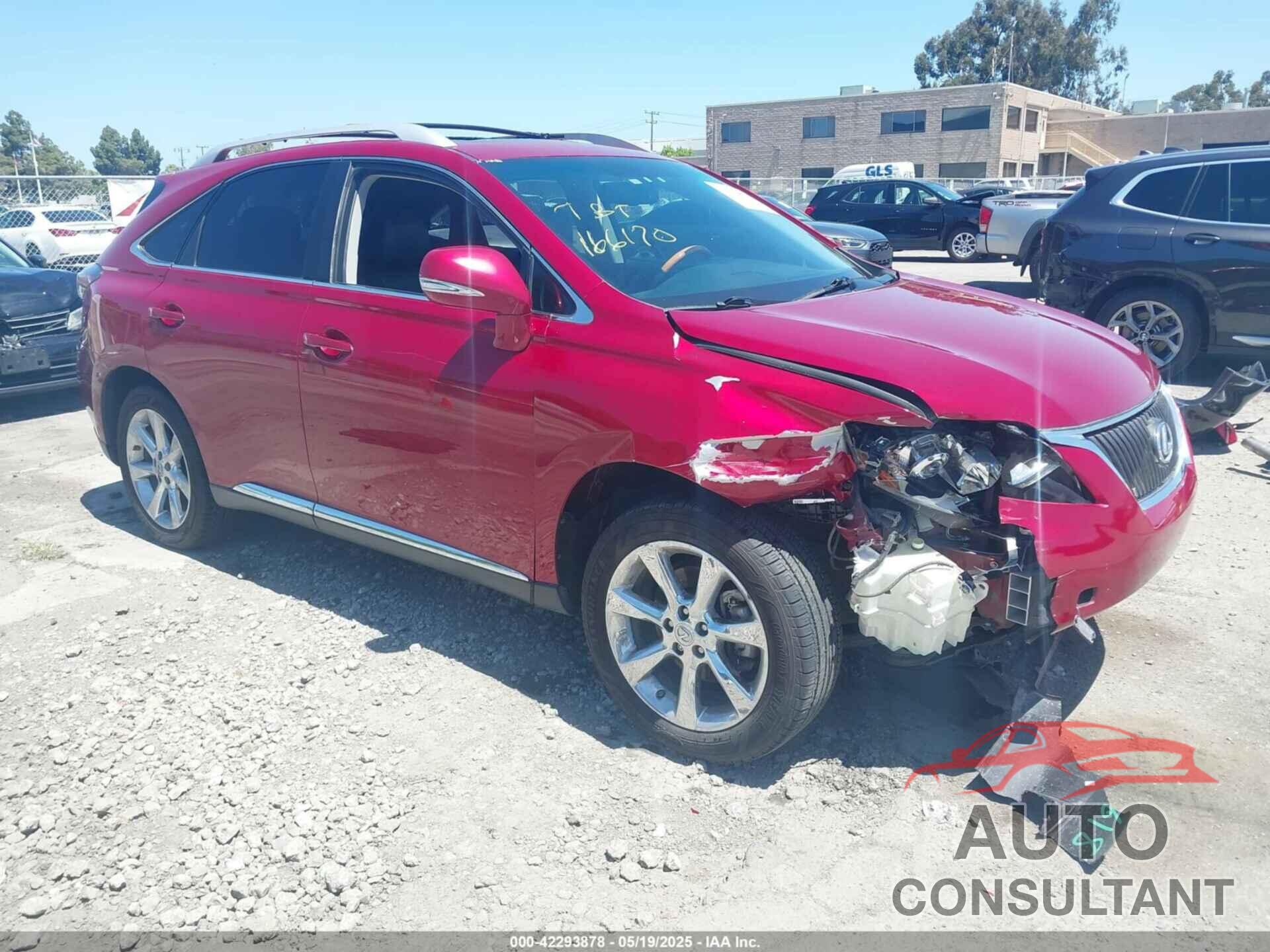 LEXUS RX 350 2011 - 2T2BK1BAXBC115062