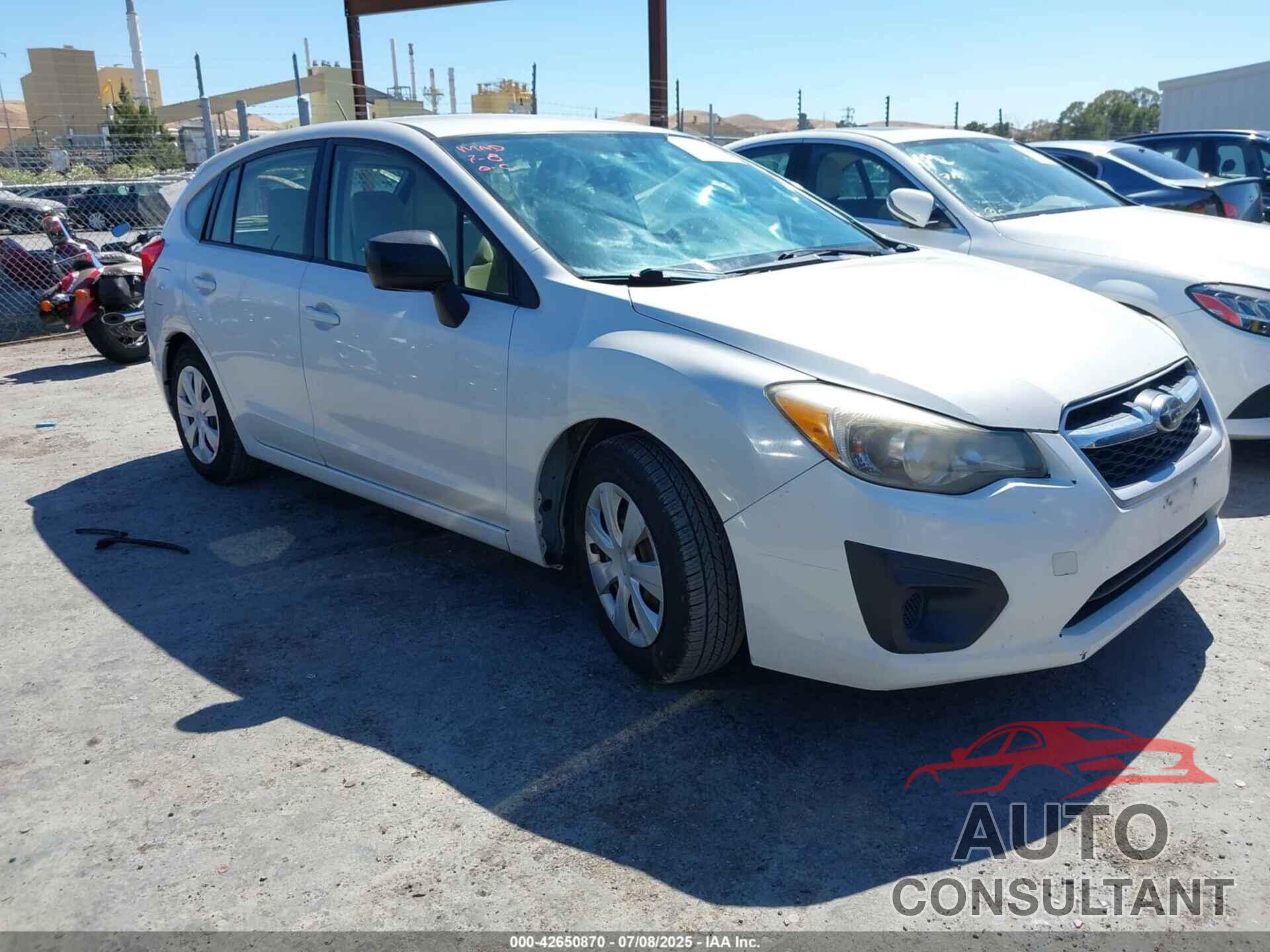SUBARU IMPREZA 2013 - JF1GPAA69DG800589