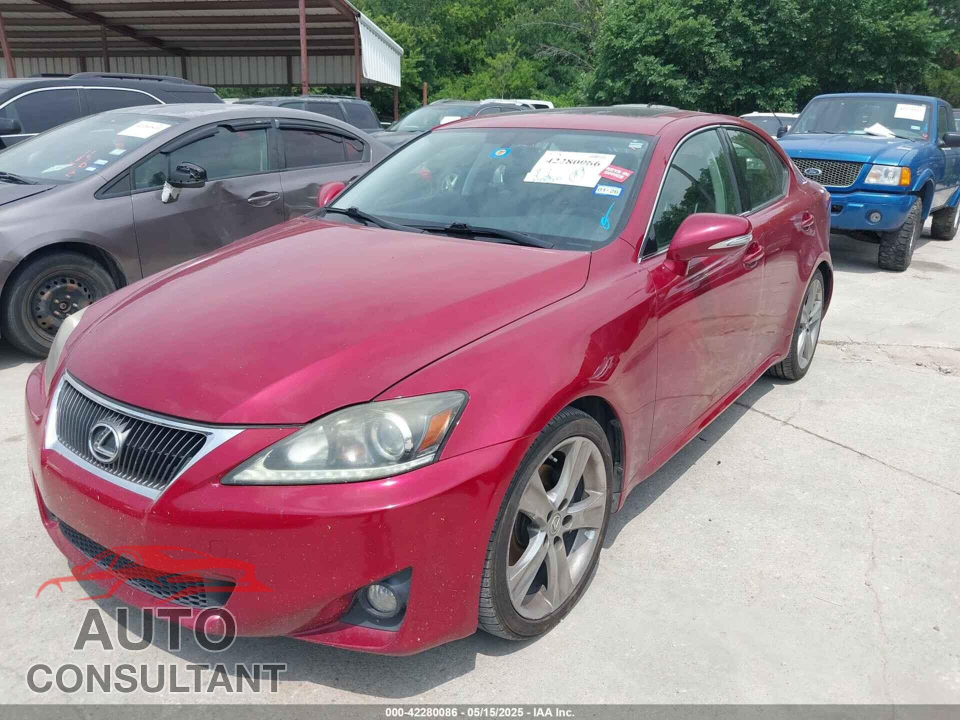 LEXUS IS 250 2012 - JTHBF5C23C5170960
