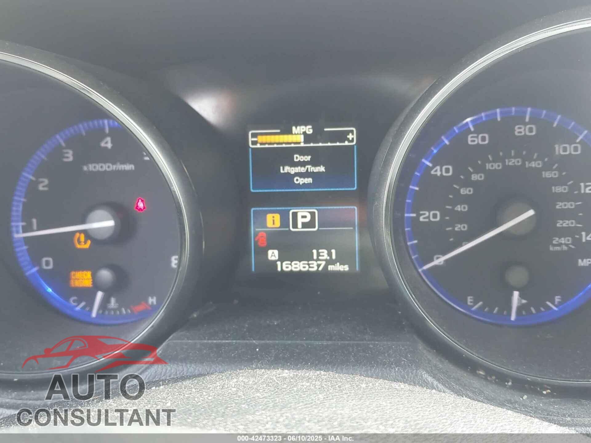 SUBARU OUTBACK 2015 - 4S4BSBLC6F3345914