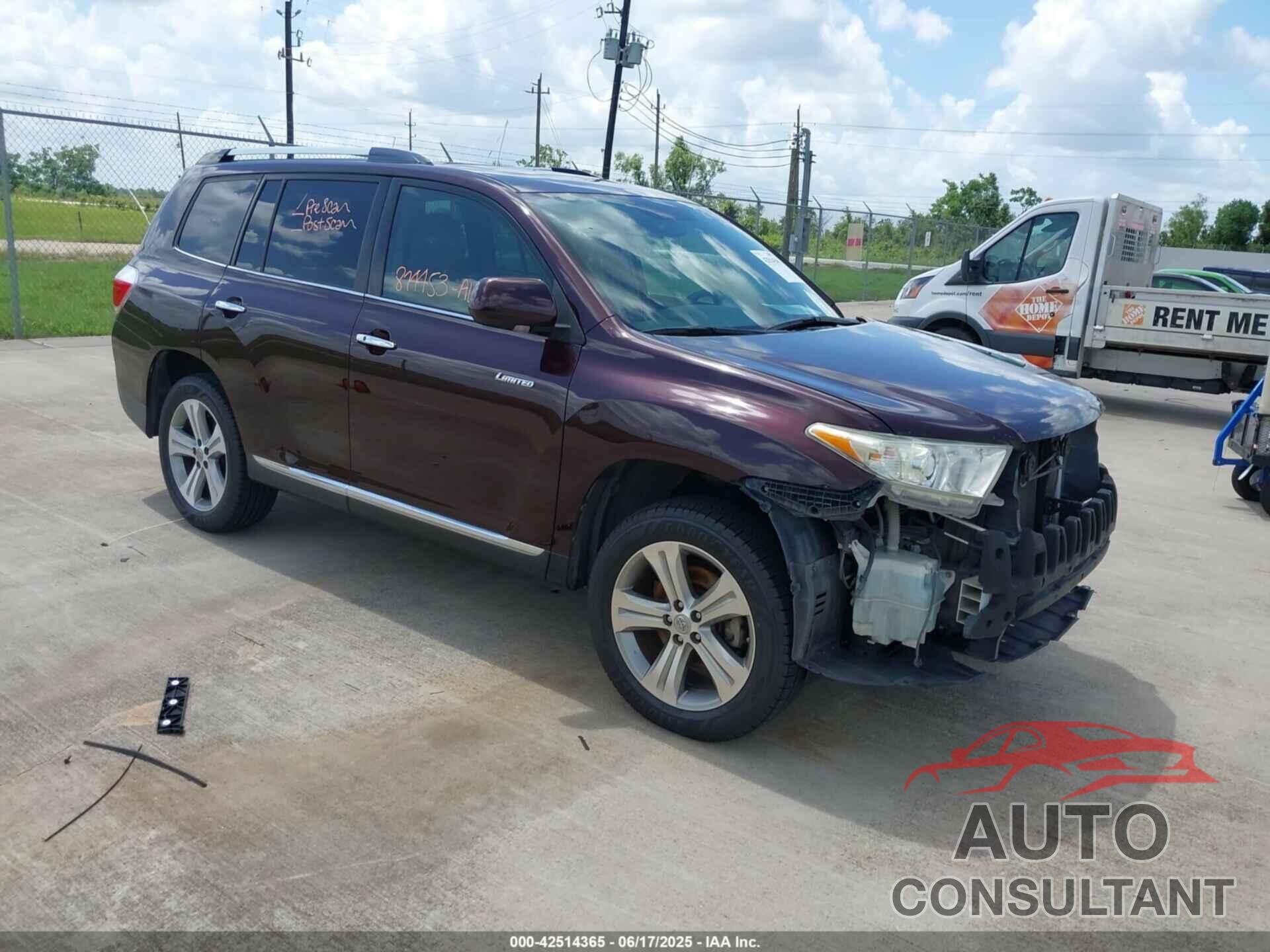 TOYOTA HIGHLANDER 2011 - 5TDYK3EH0BS039636
