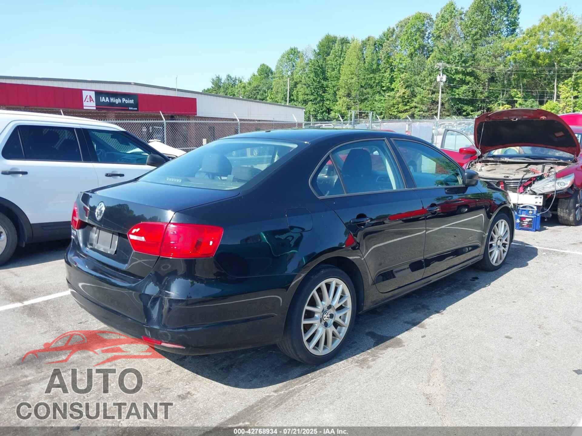 VOLKSWAGEN JETTA 2012 - 3VW2K7AJ6CM466775