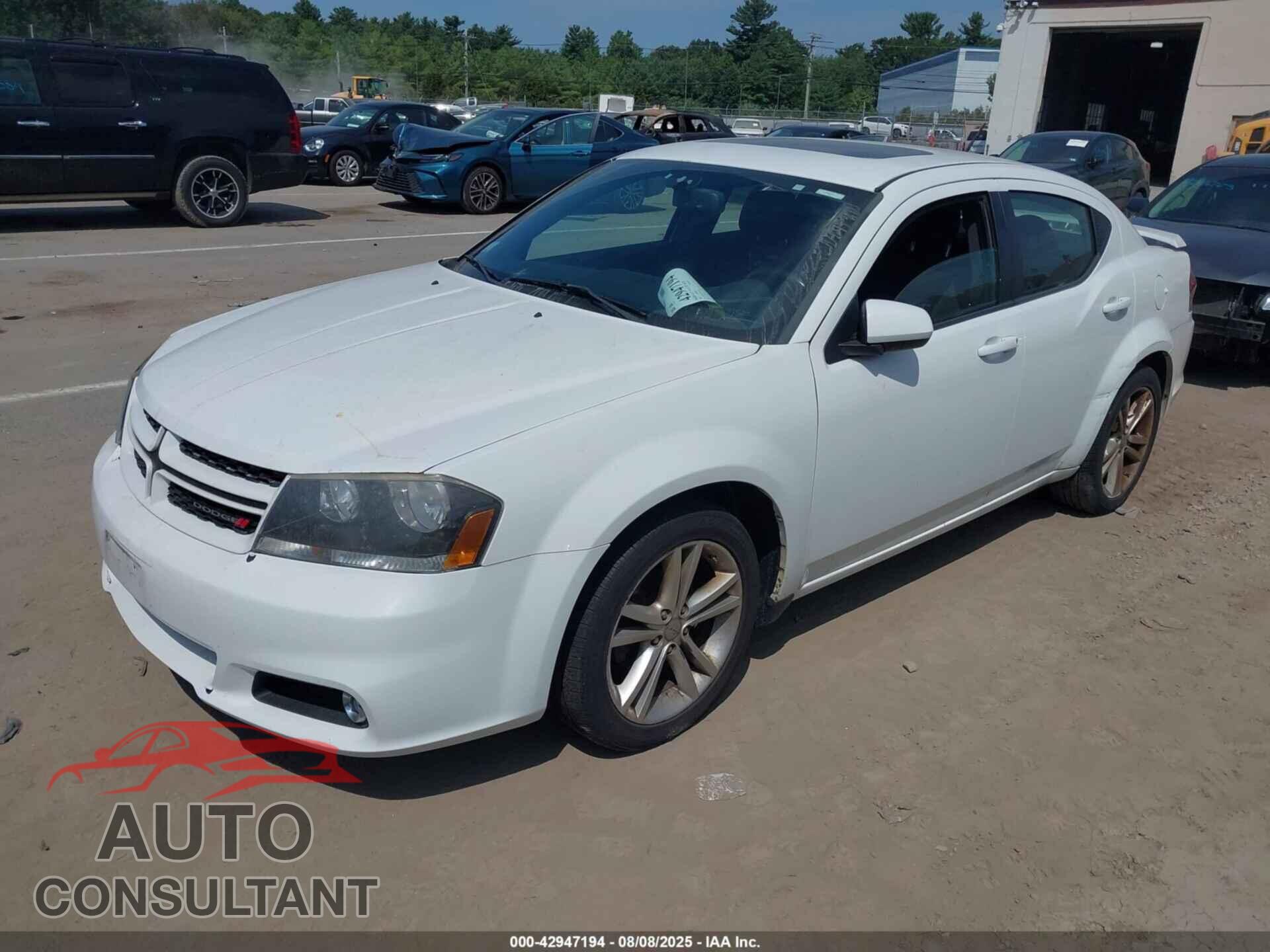DODGE AVENGER 2013 - 1C3CDZCB1DN553787