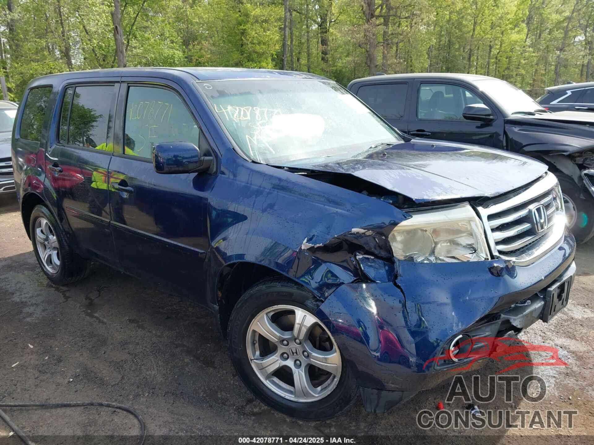 HONDA PILOT 2013 - 5FNYF4H53DB045773