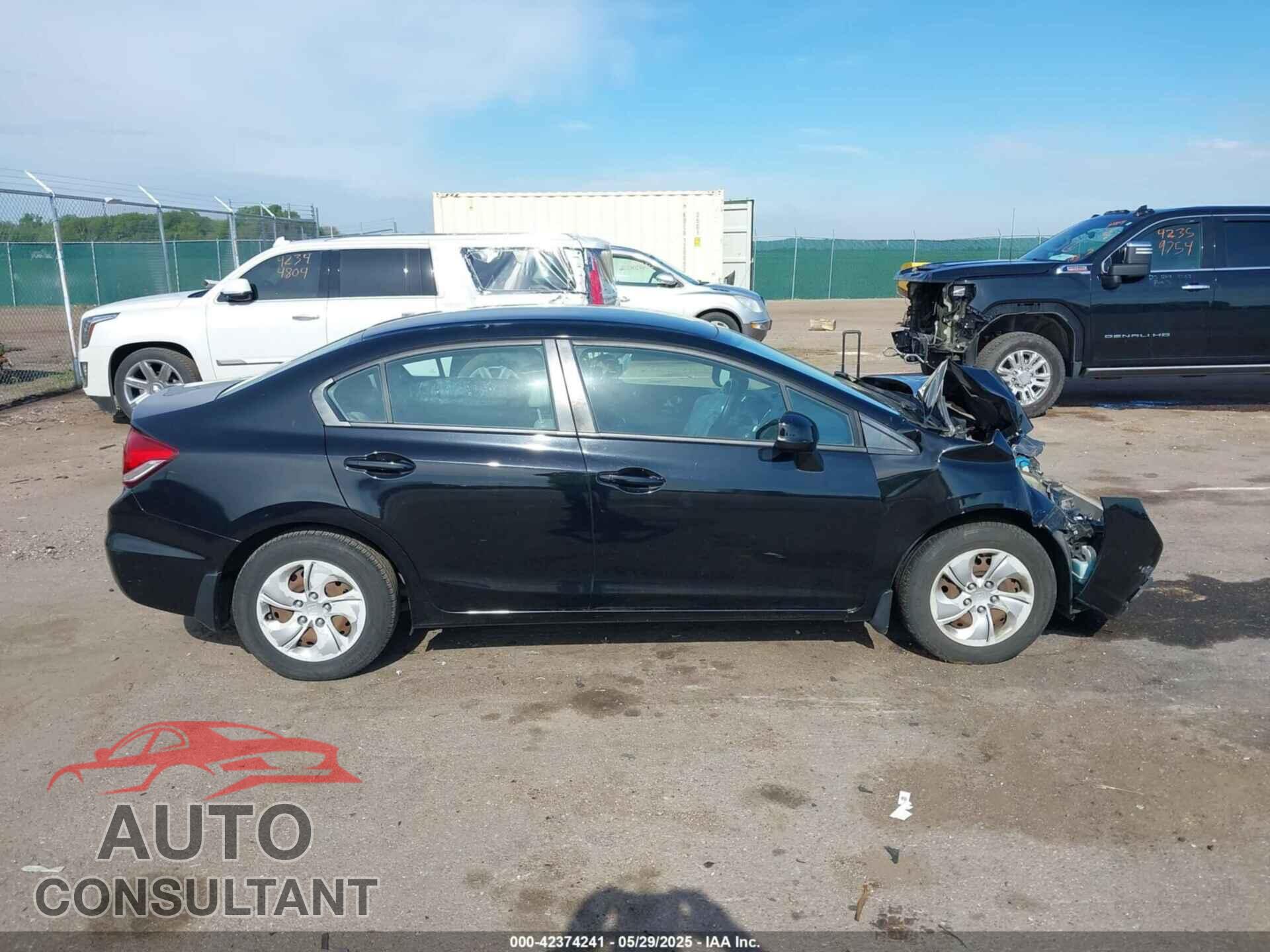 HONDA CIVIC 2013 - 2HGFB2F53DH516309
