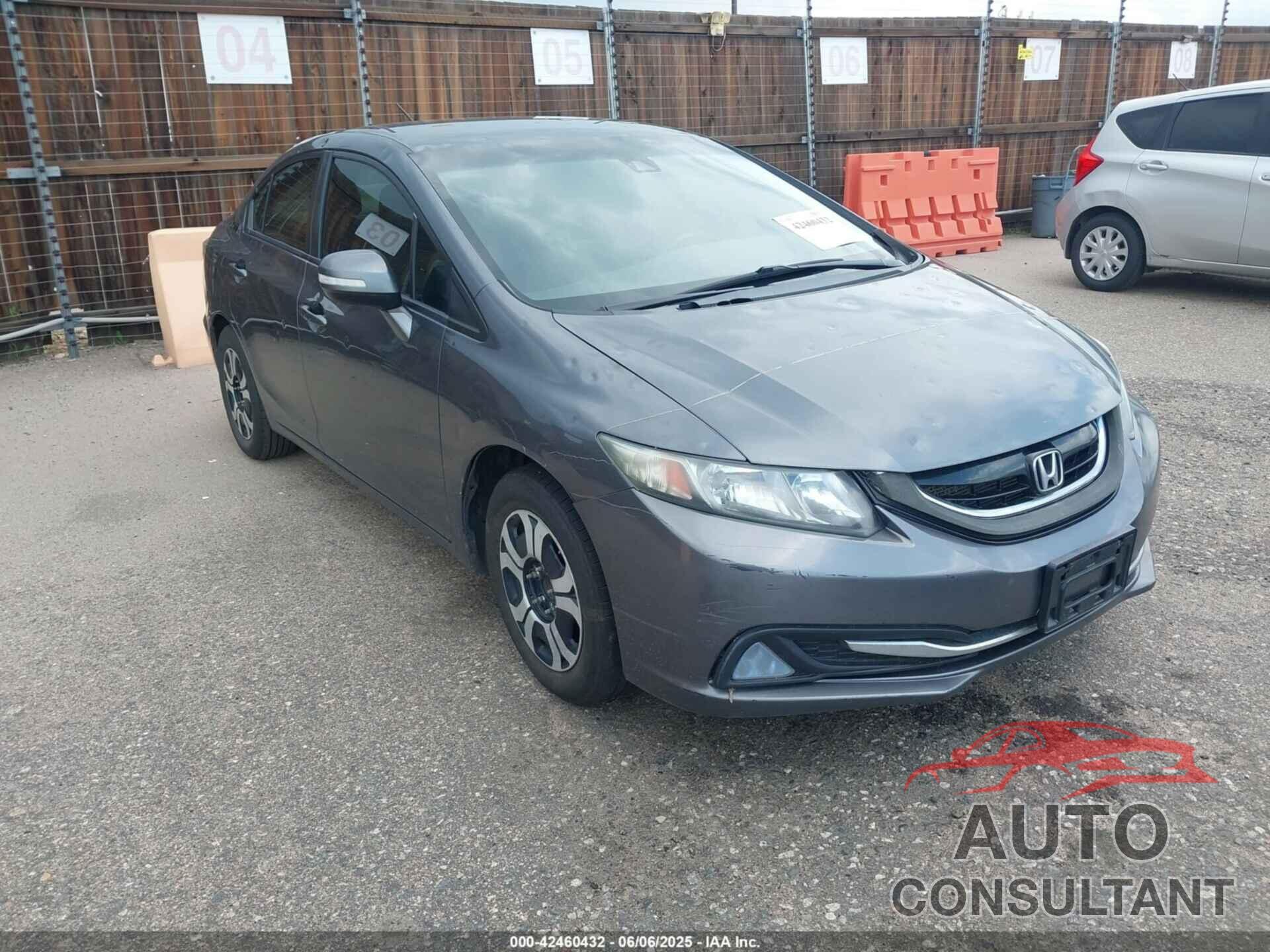 HONDA CIVIC HYBRID 2013 - 19XFB4F34DE001744