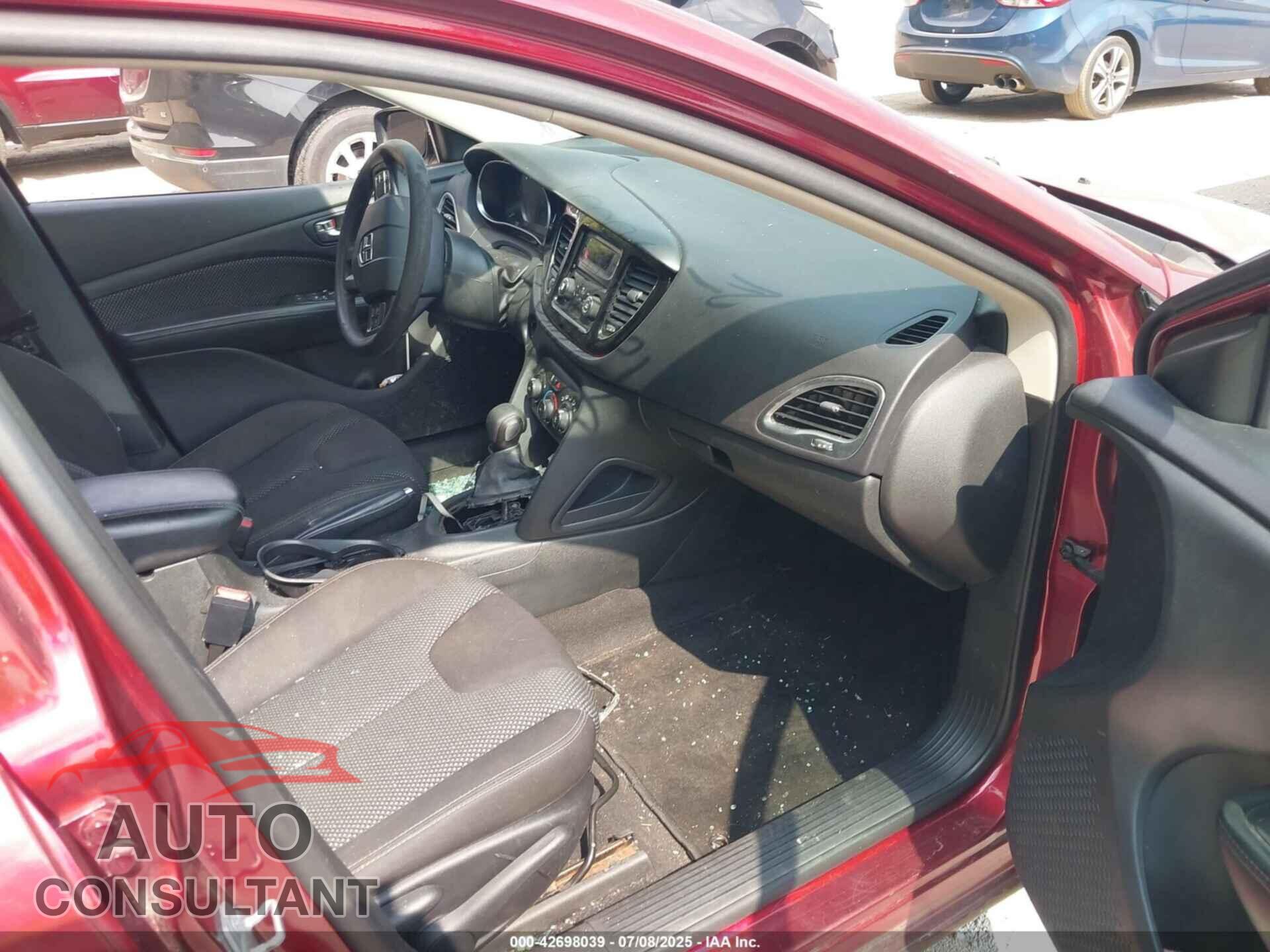 DODGE DART 2015 - 1C3CDFBB6FD308900