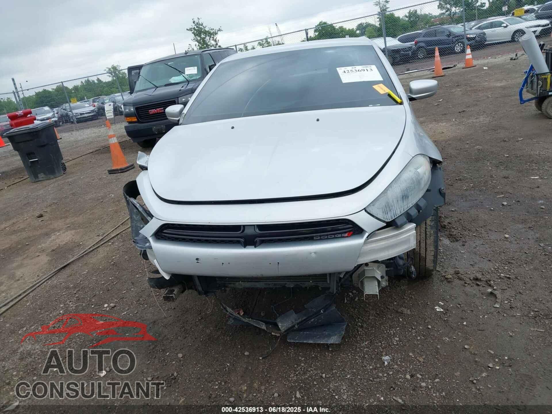 DODGE DART 2013 - 1C3CDFBA9DD307678