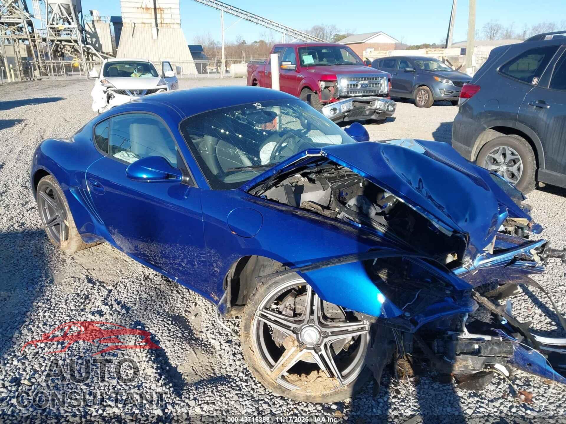 PORSCHE CAYMAN 2012 - WP0AA2A87CS760162