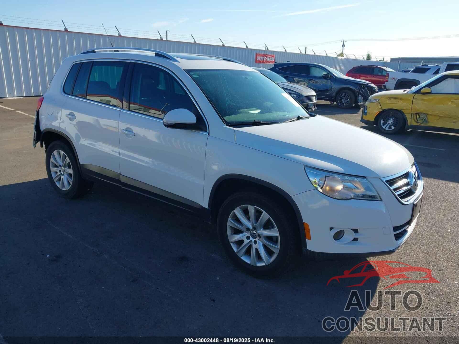 VOLKSWAGEN TIGUAN 2009 - WVGBV75N39W525292